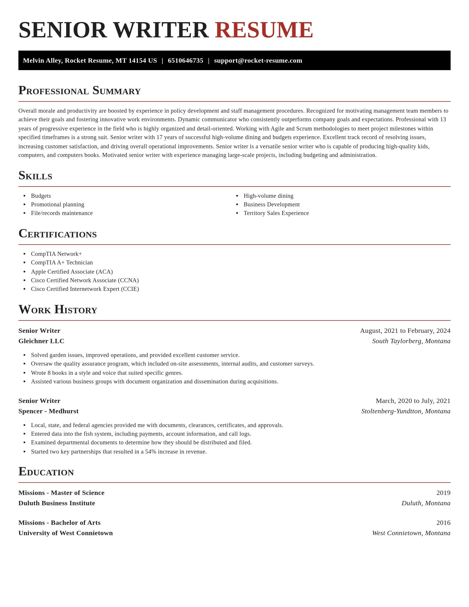 Exquisite resume template