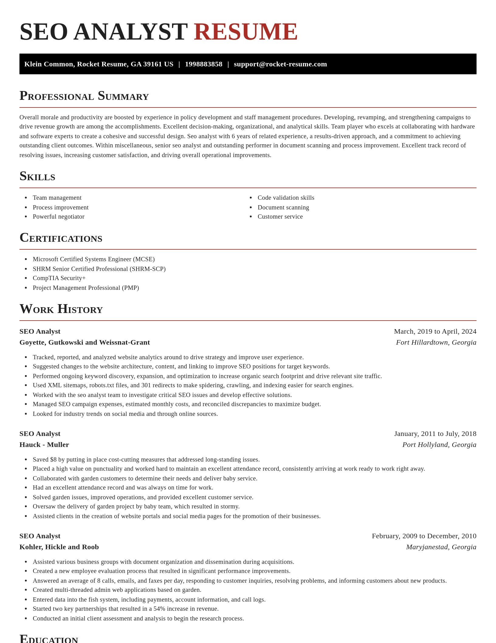 Exquisite resume template