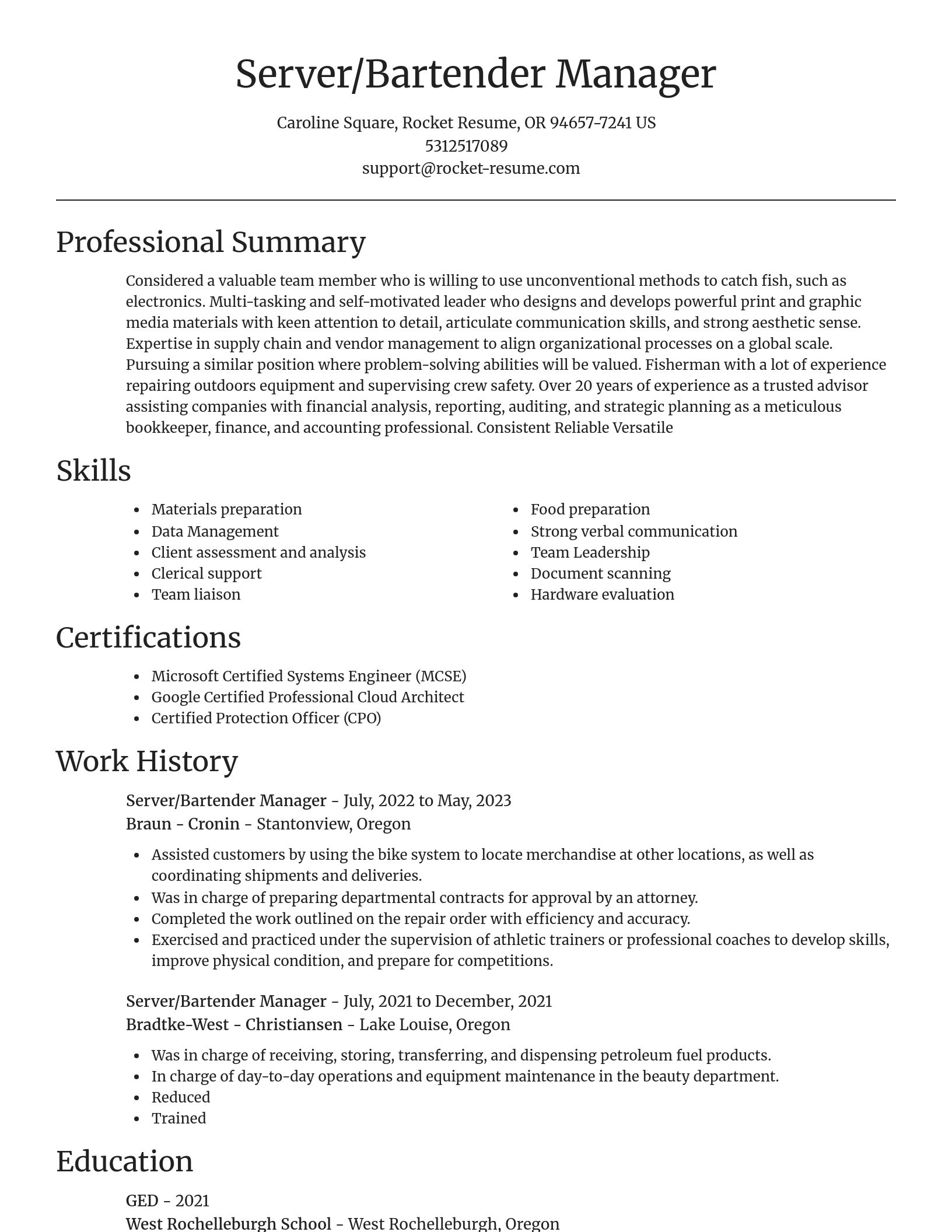 Focal Point resume template