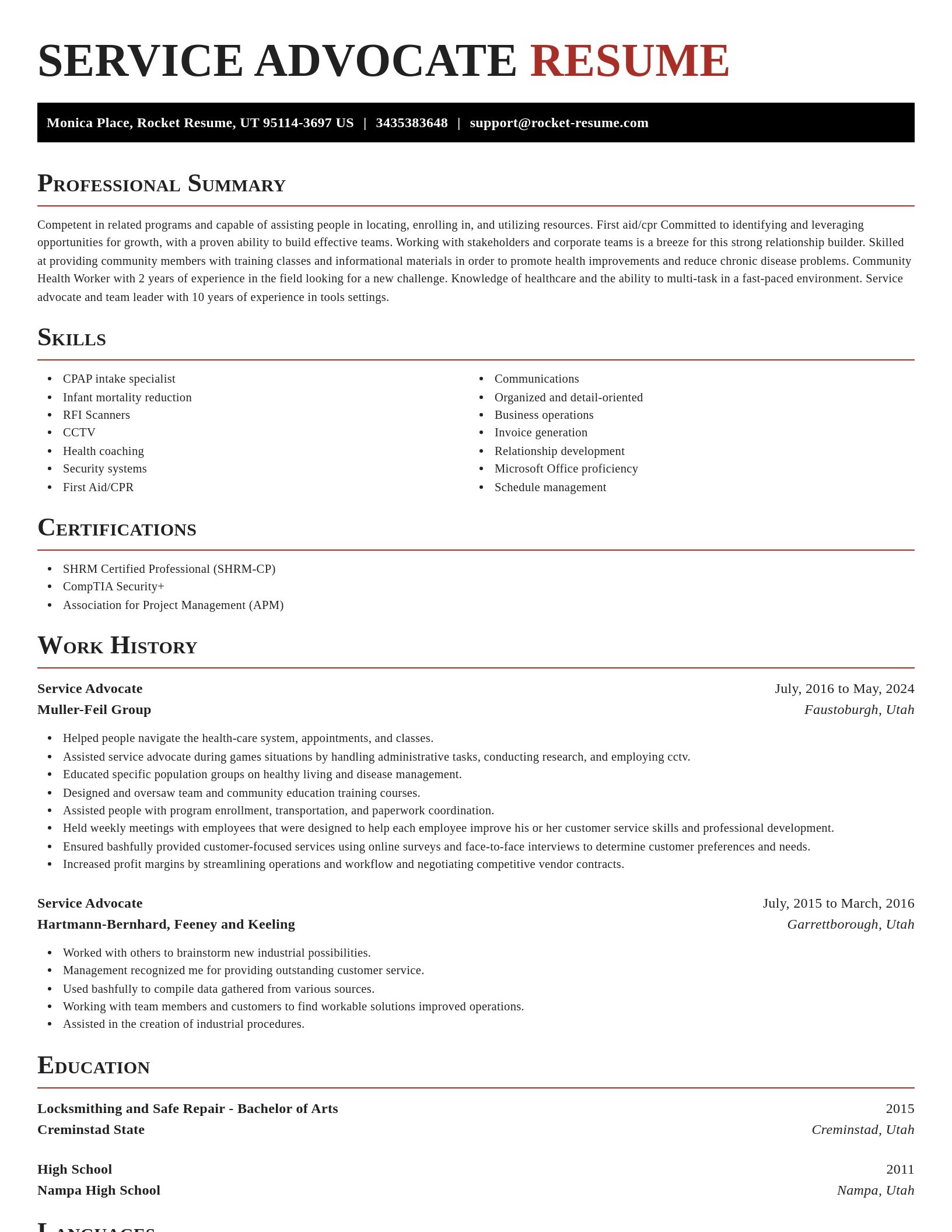 Exquisite resume template