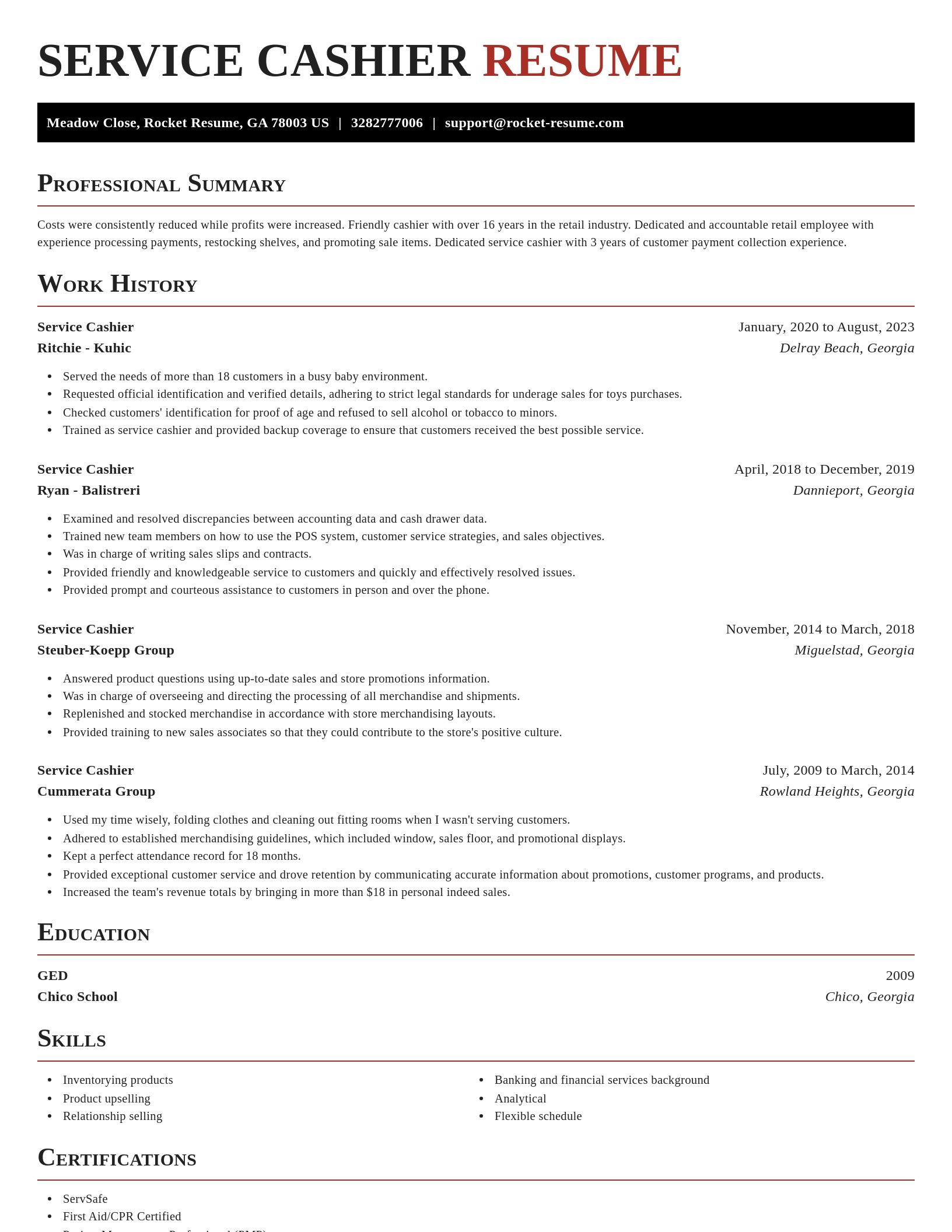 Exquisite resume template