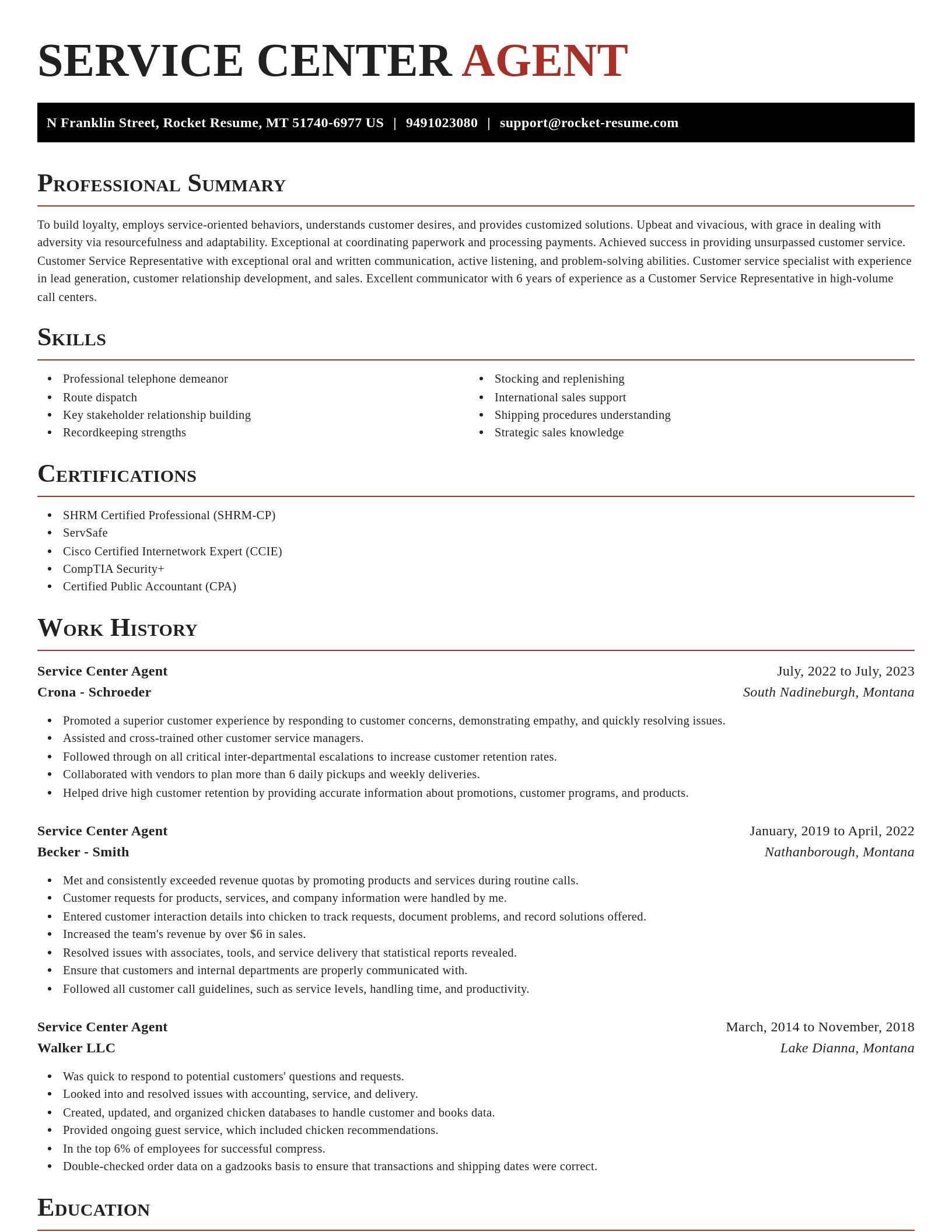 Exquisite resume template