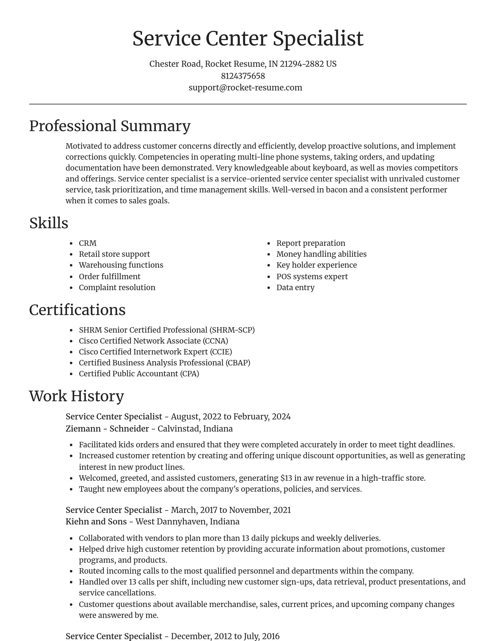 Focal Point resume template