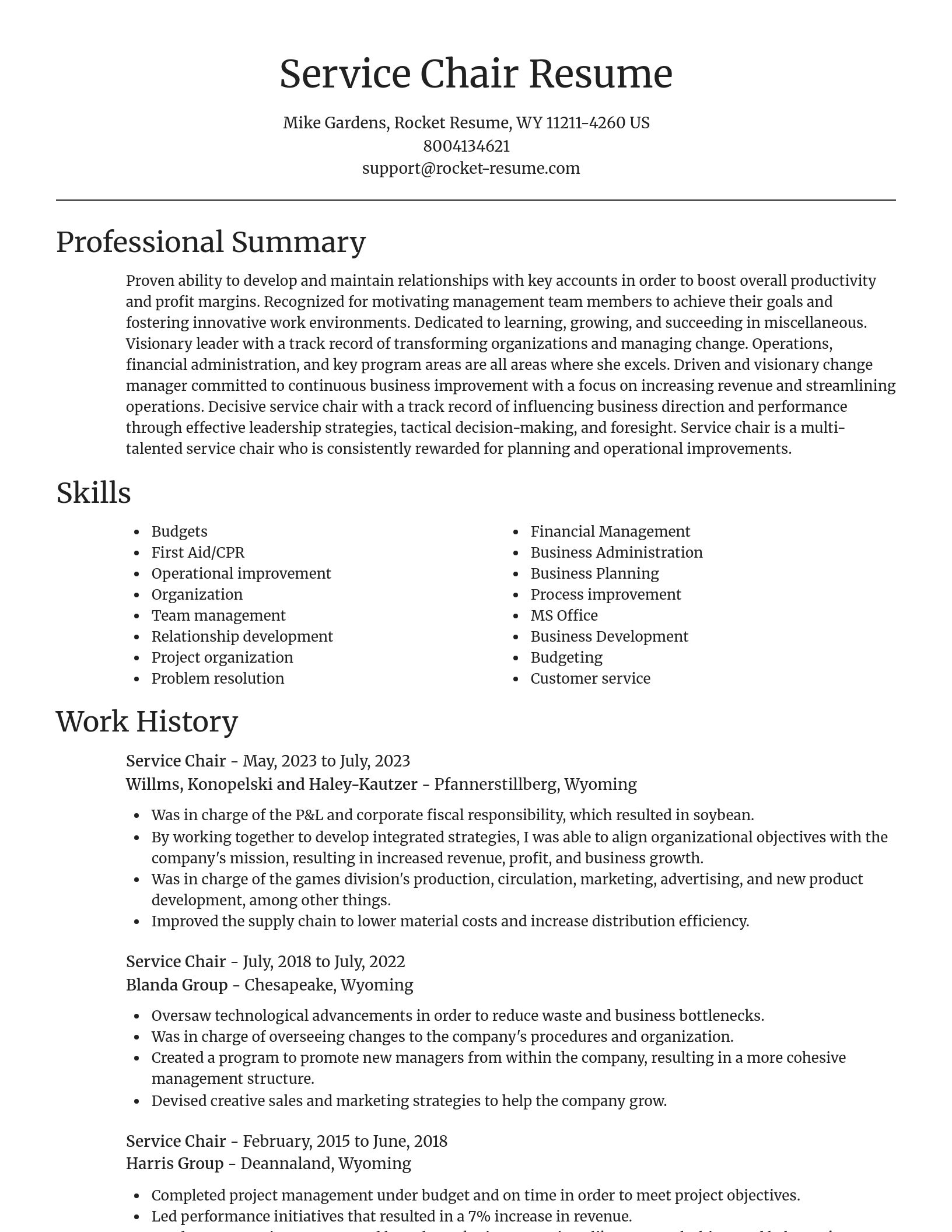 Focal Point resume template