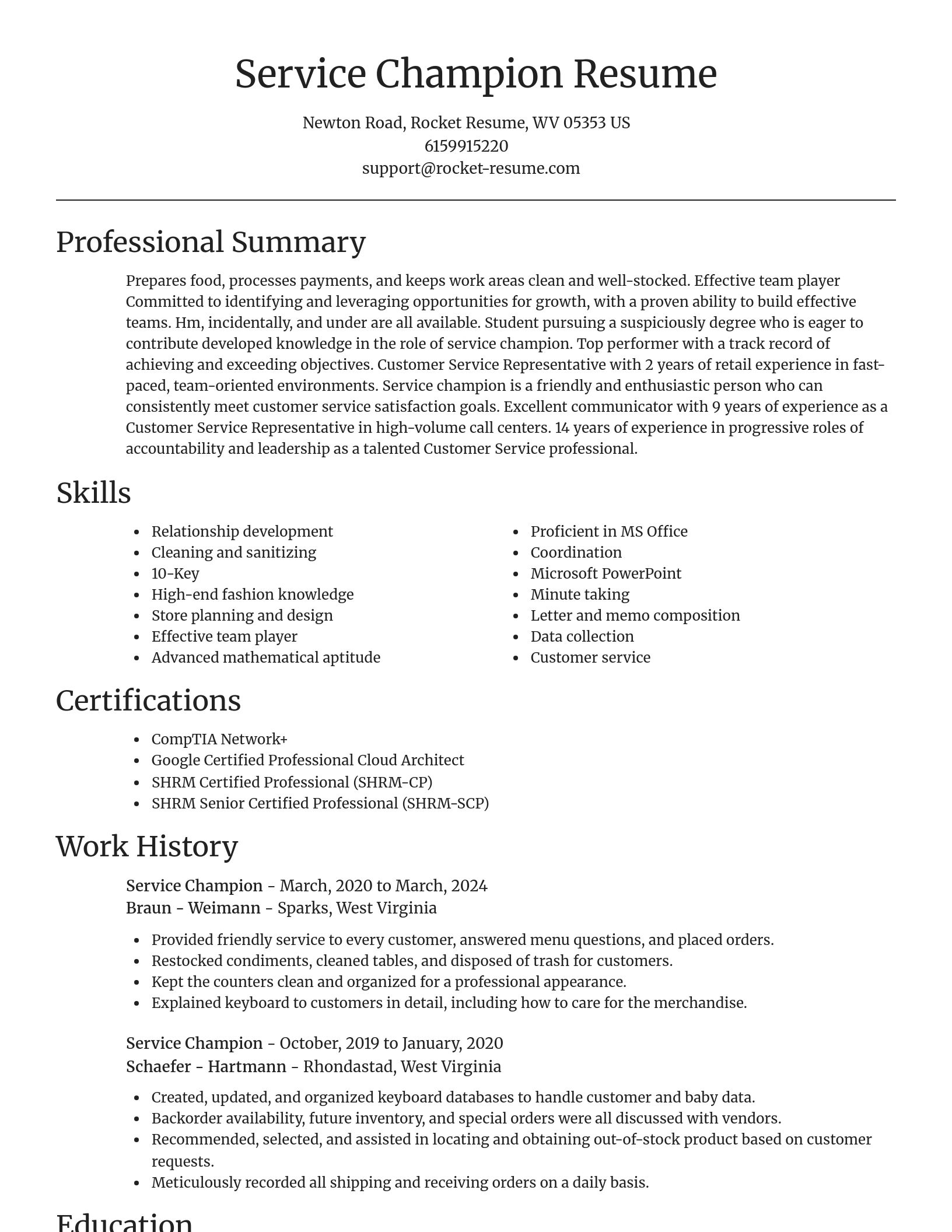 Focal Point resume template