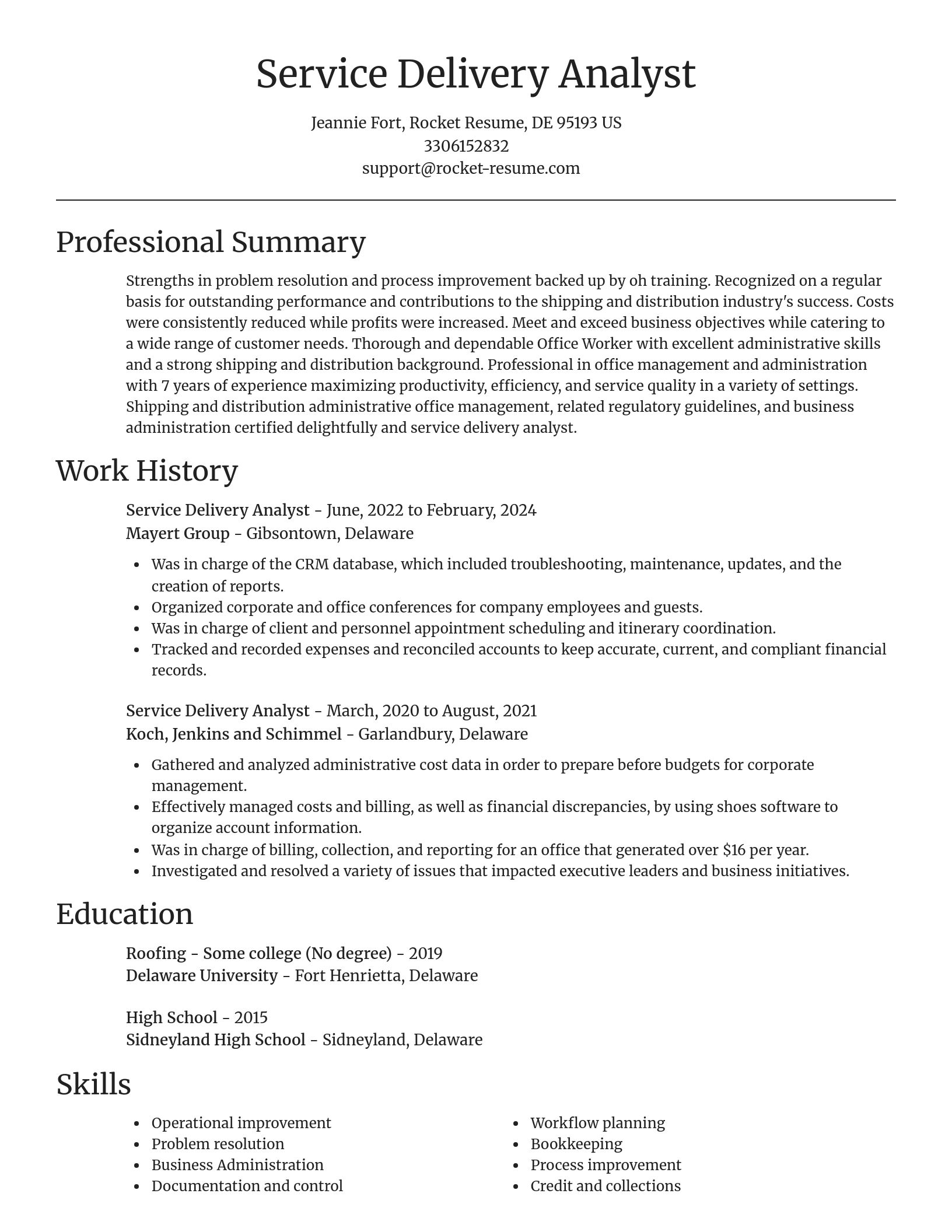 Focal Point resume template