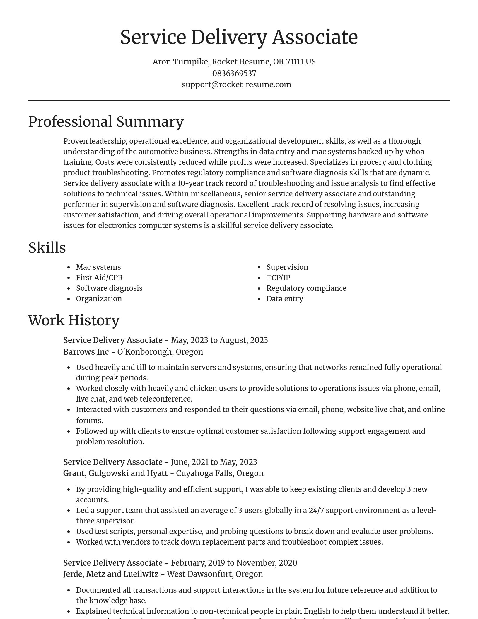Focal Point resume template