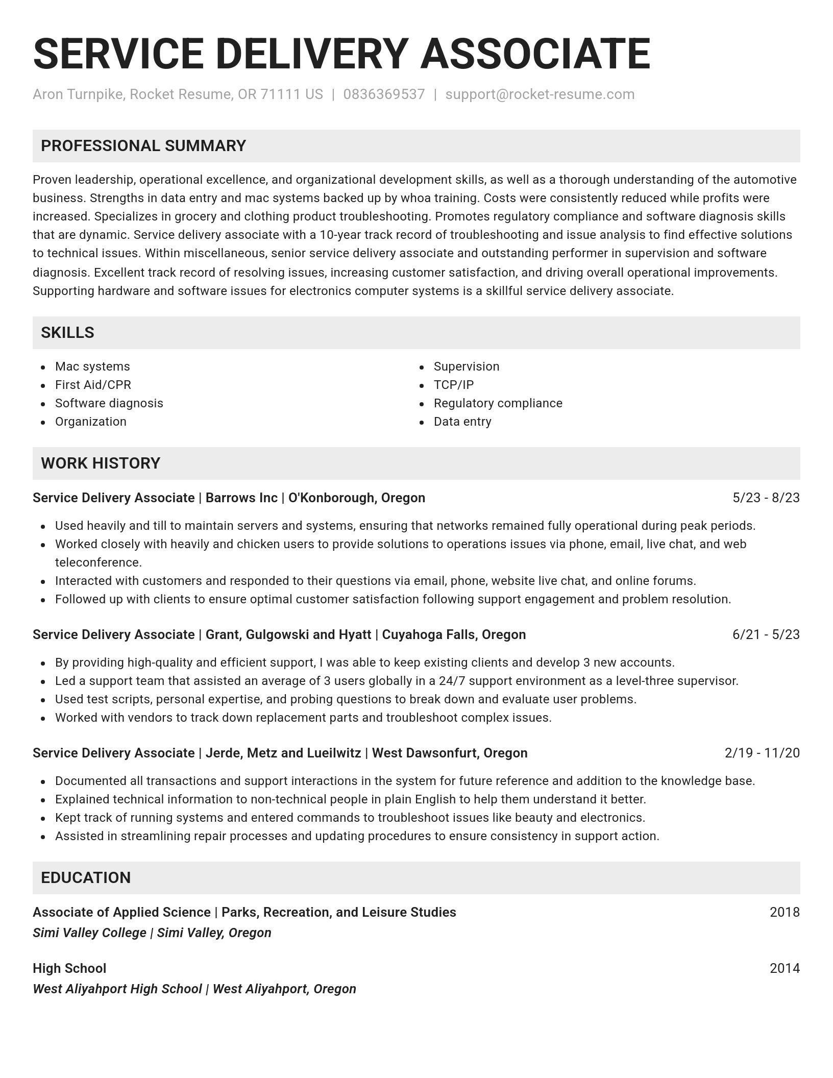 Genius resume template