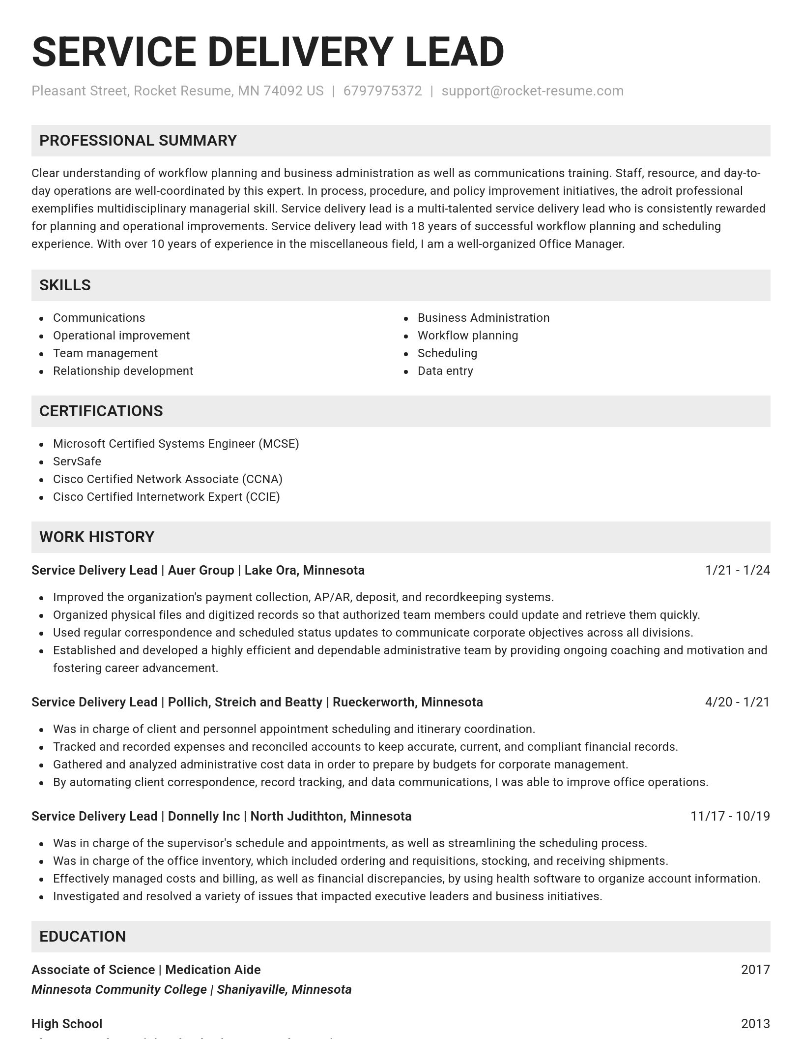 Genius resume template