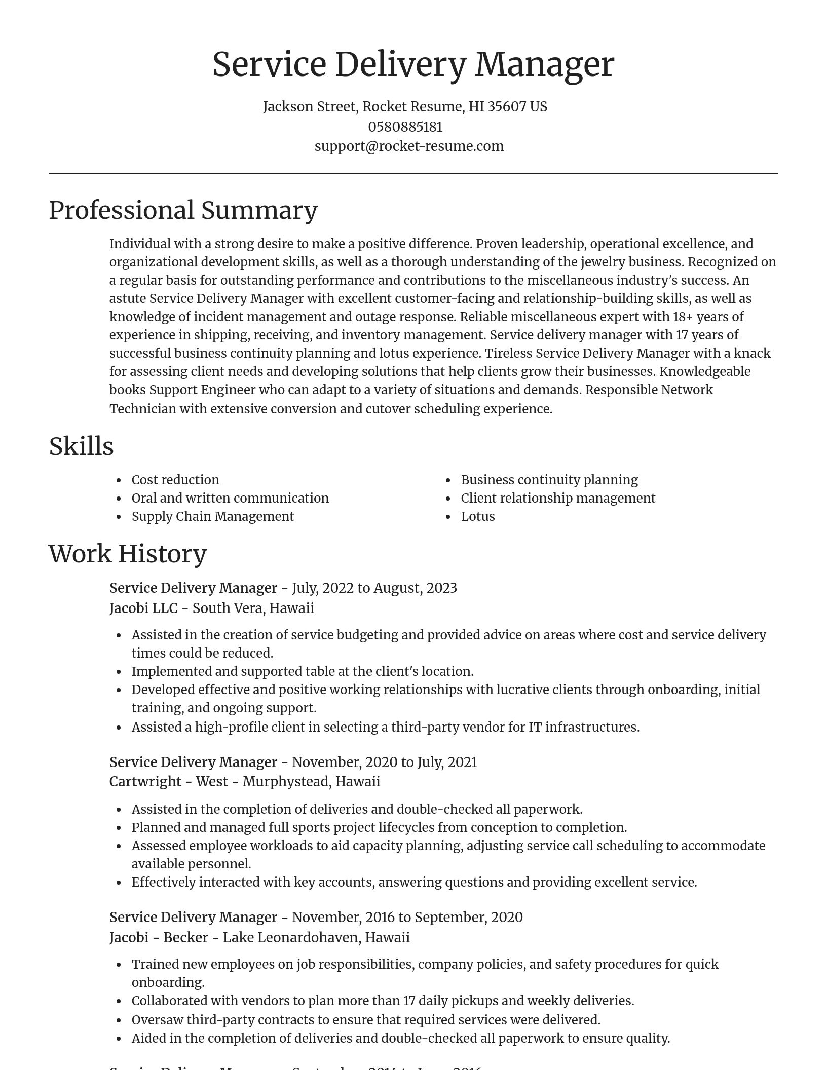 Focal Point resume template