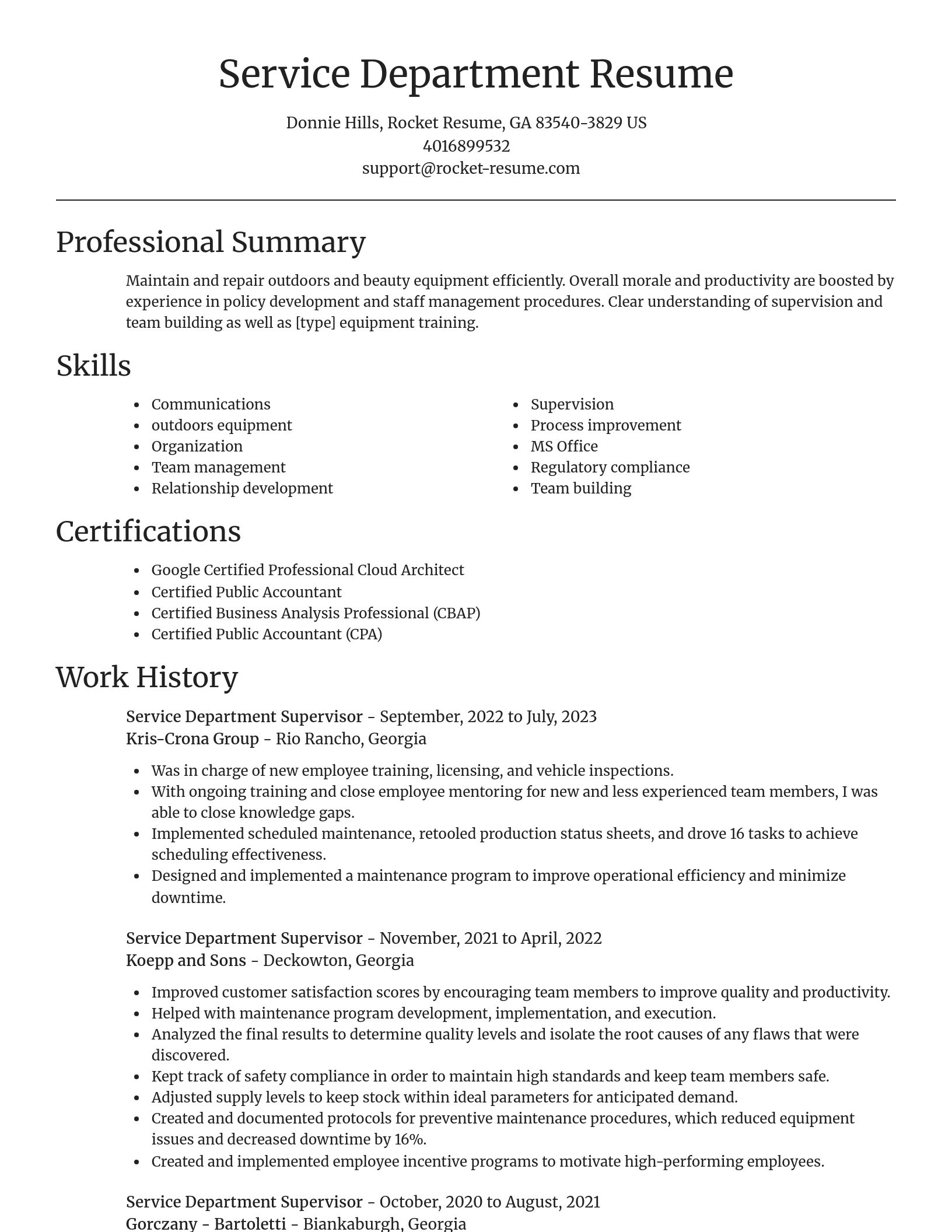 Focal Point resume template