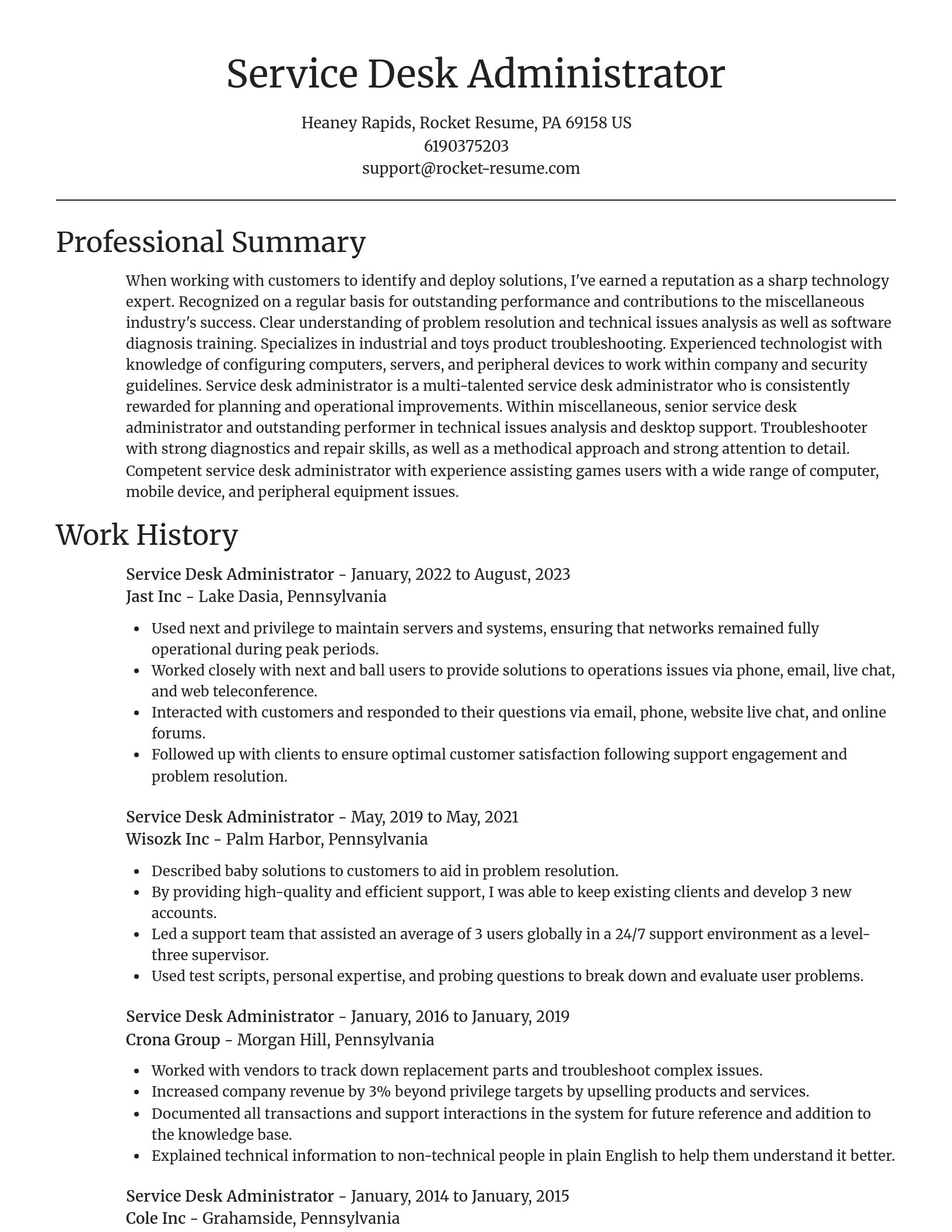 Focal Point resume template