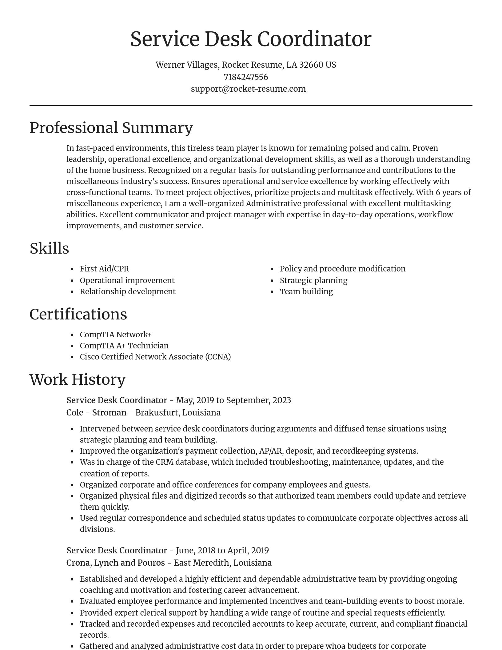Focal Point resume template