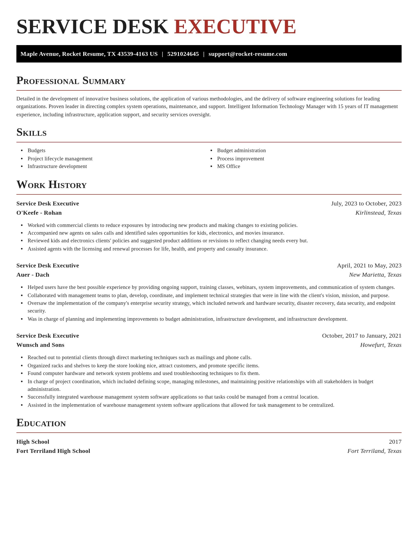 Exquisite resume template