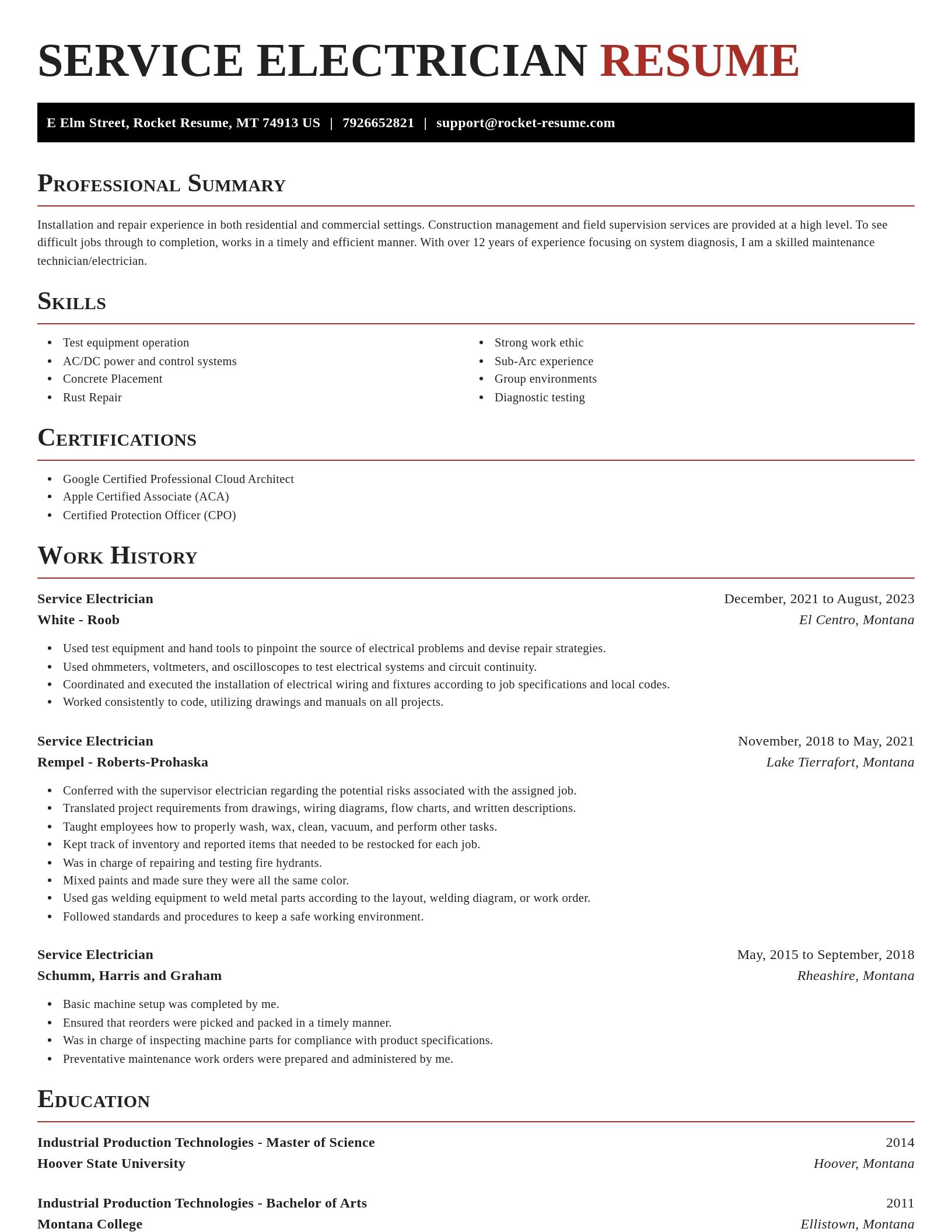 Exquisite resume template