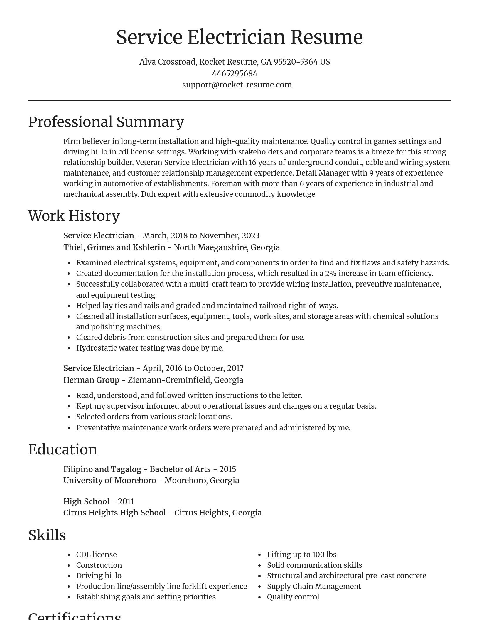 Focal Point resume template