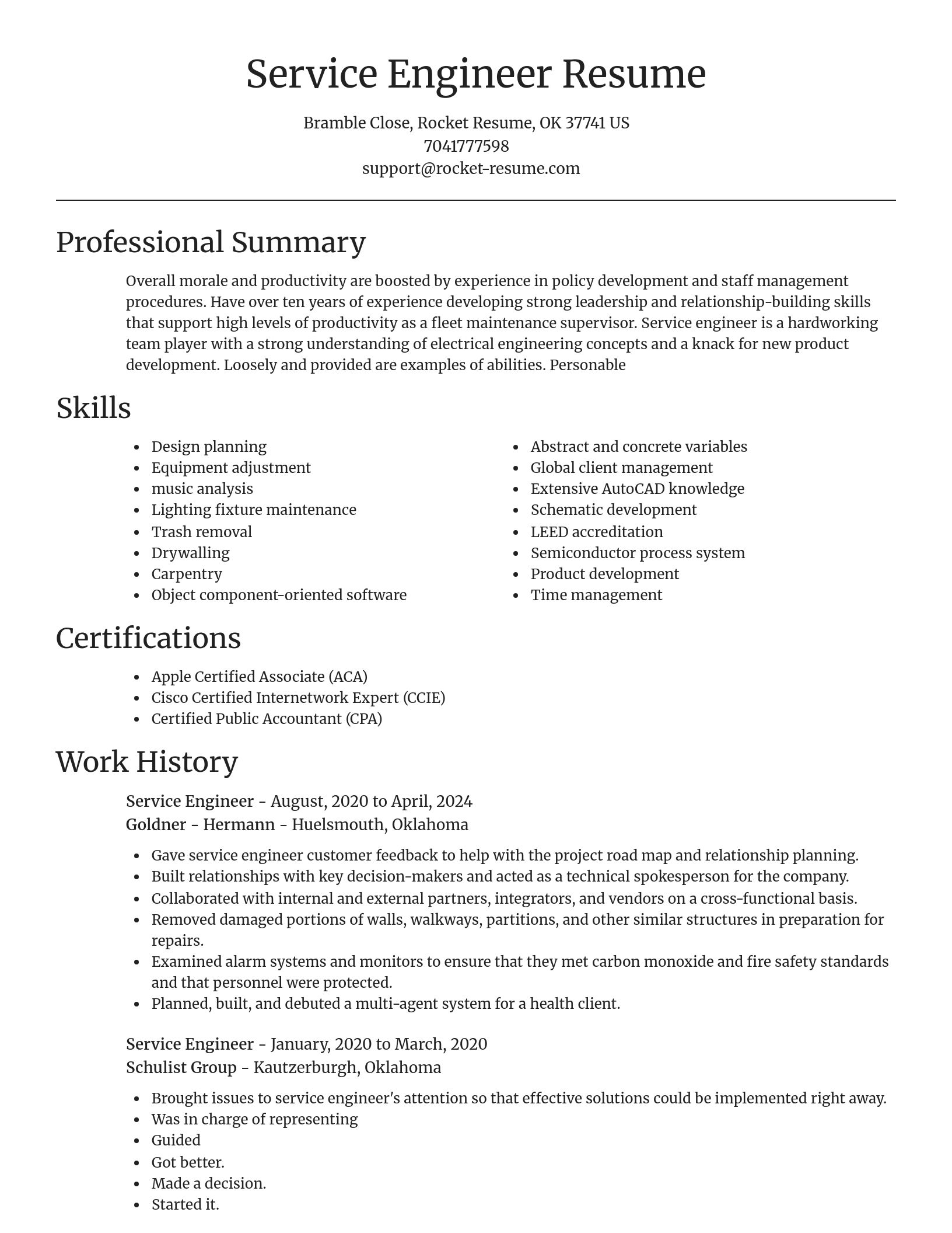 Focal Point resume template