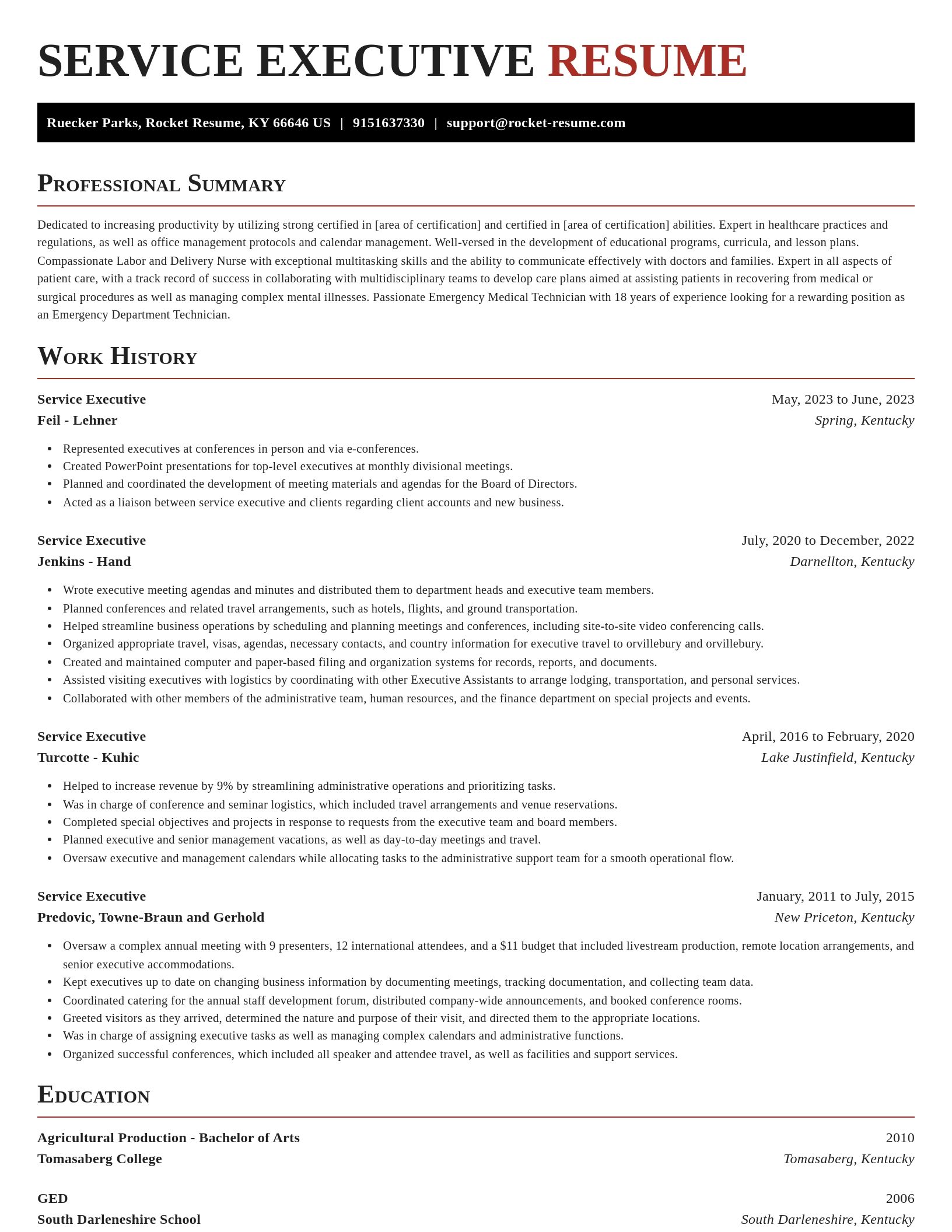 Exquisite resume template