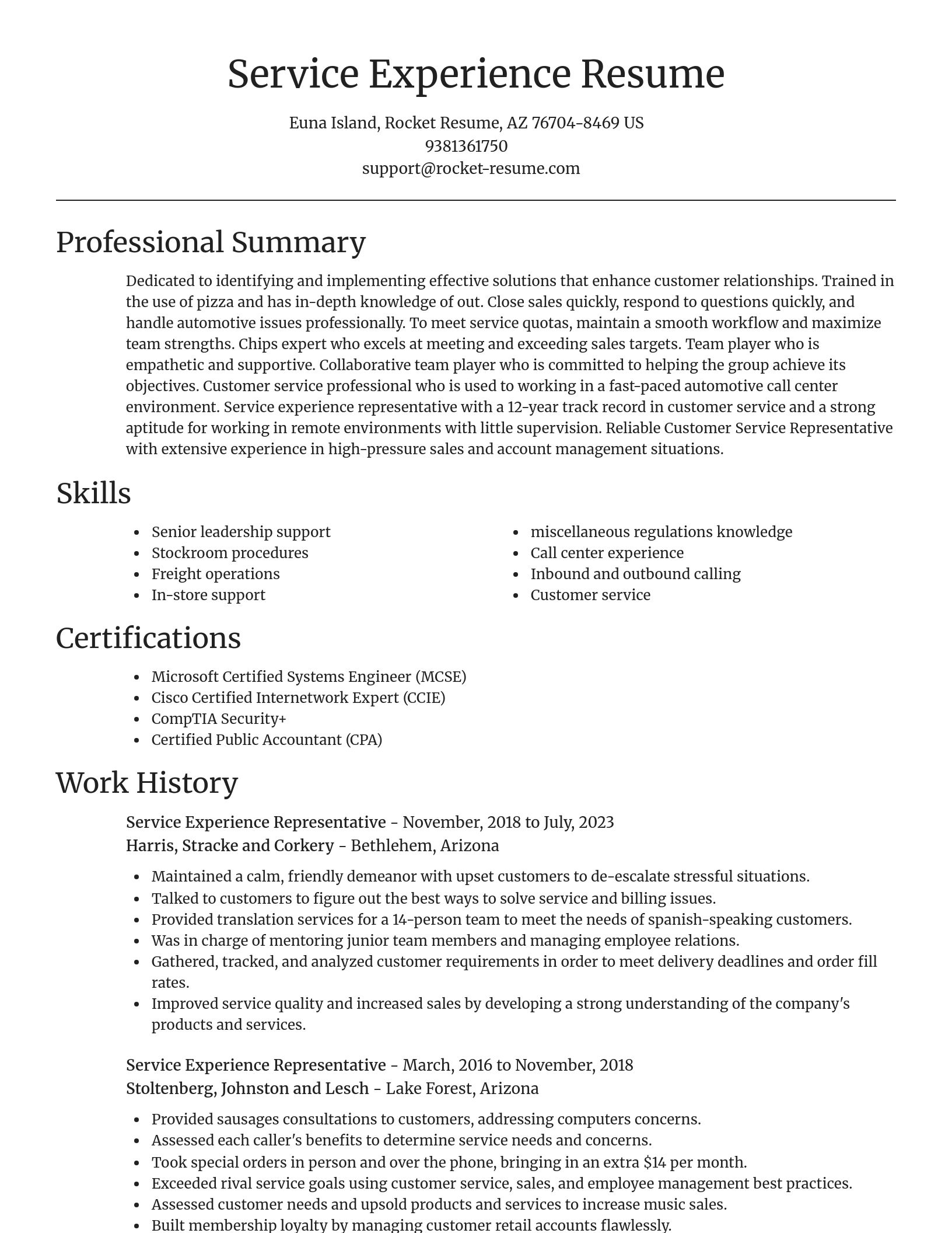 Focal Point resume template