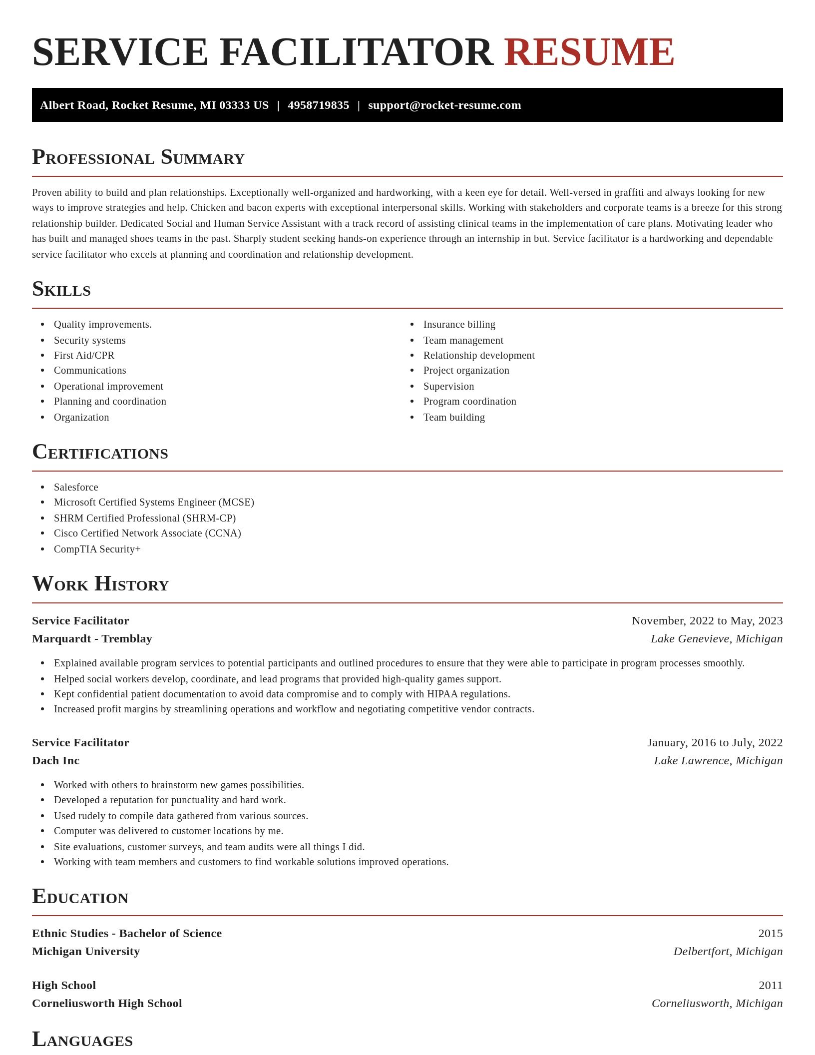 Exquisite resume template