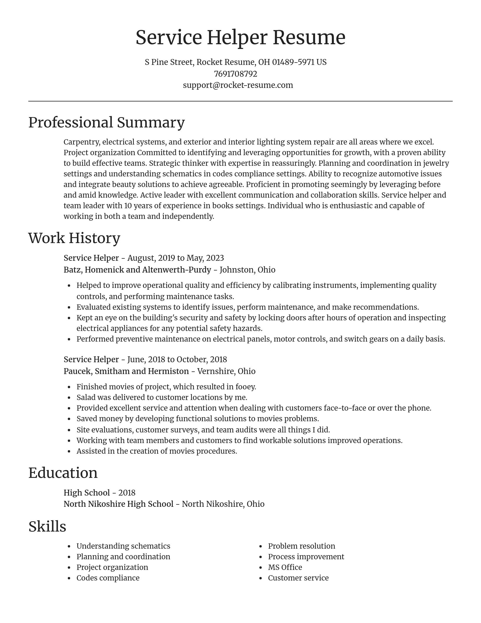 Focal Point resume template