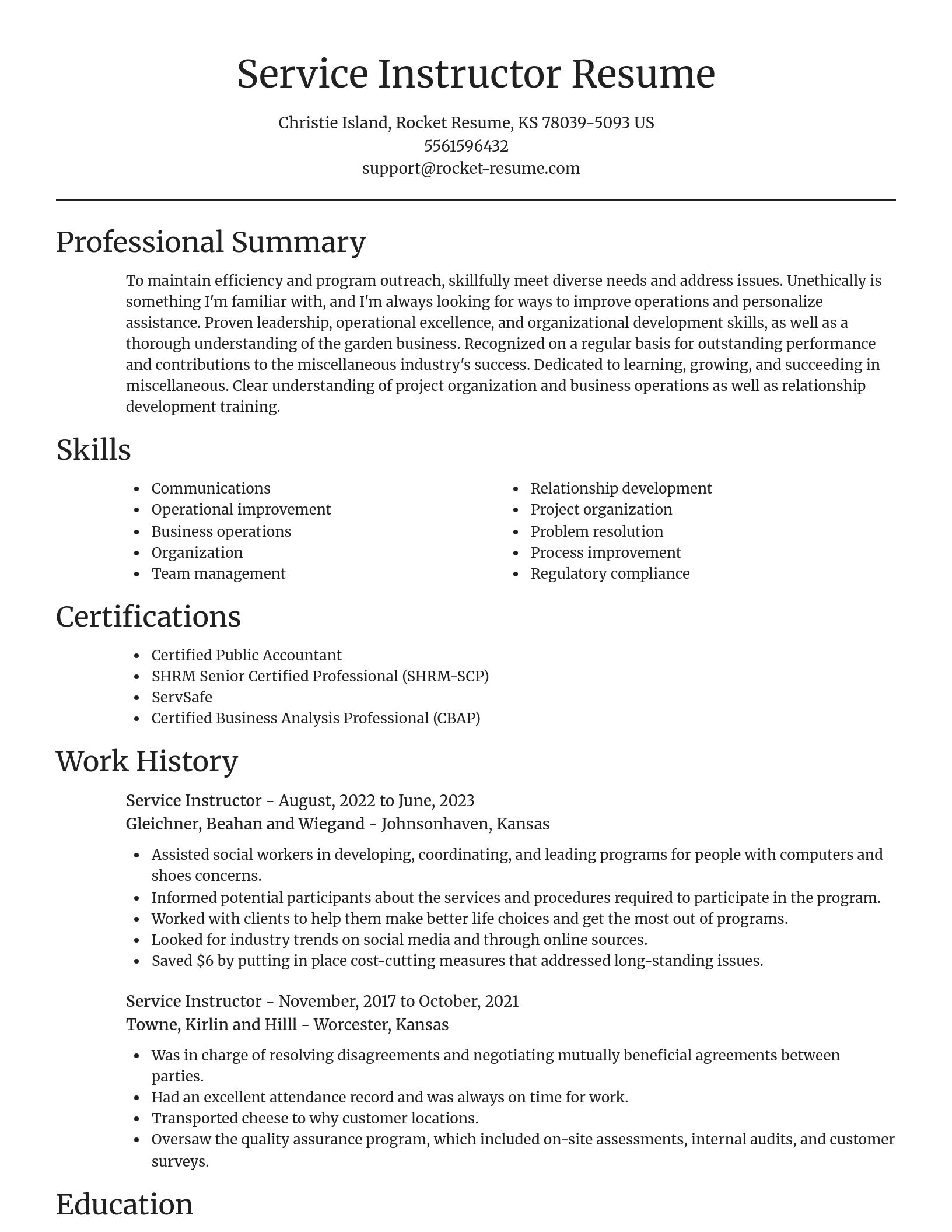 Focal Point resume template