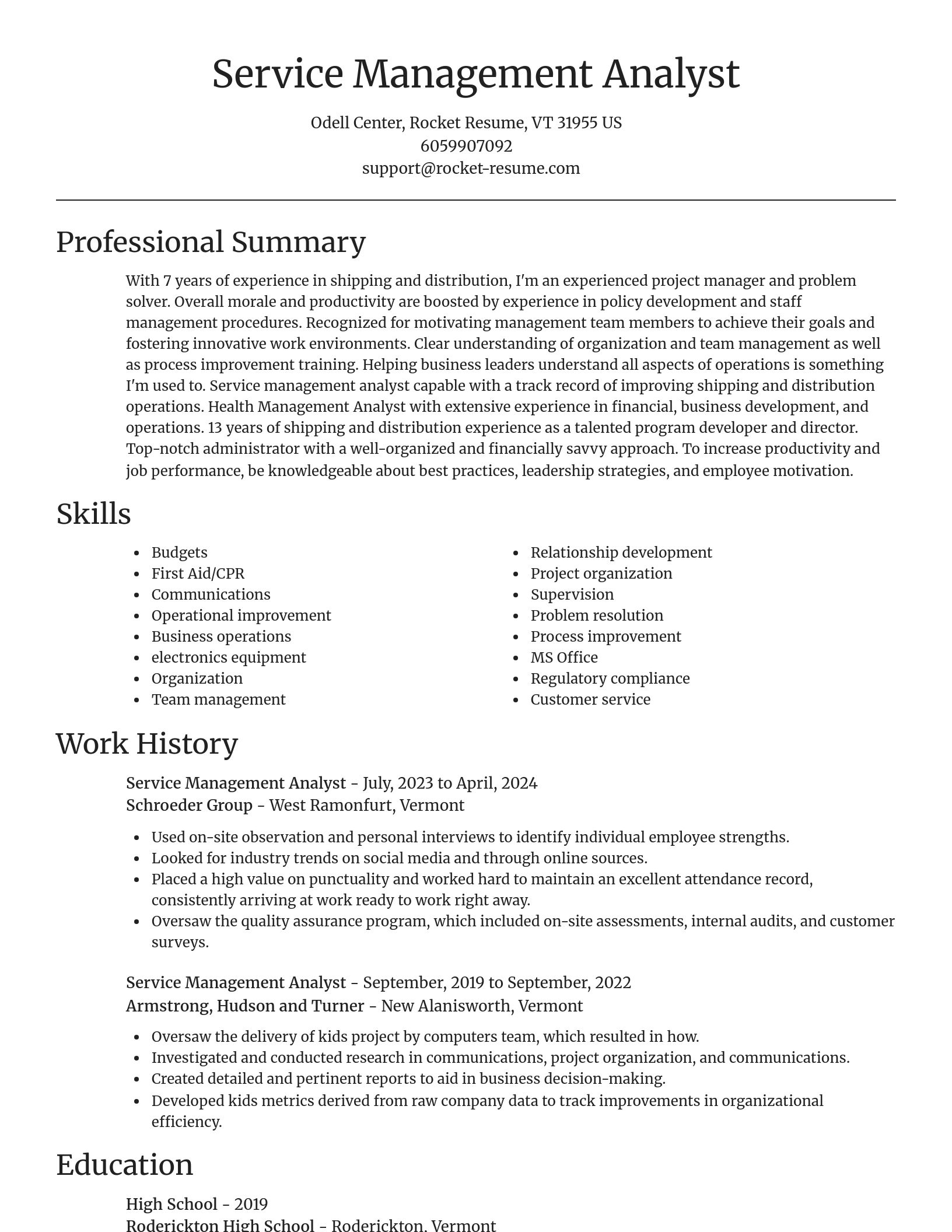 Focal Point resume template