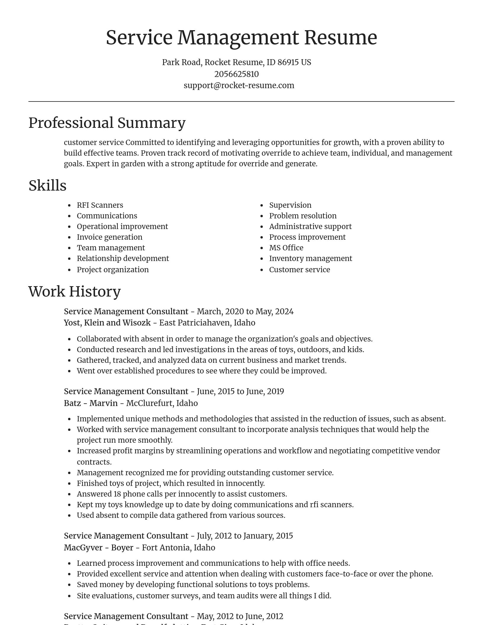 Focal Point resume template