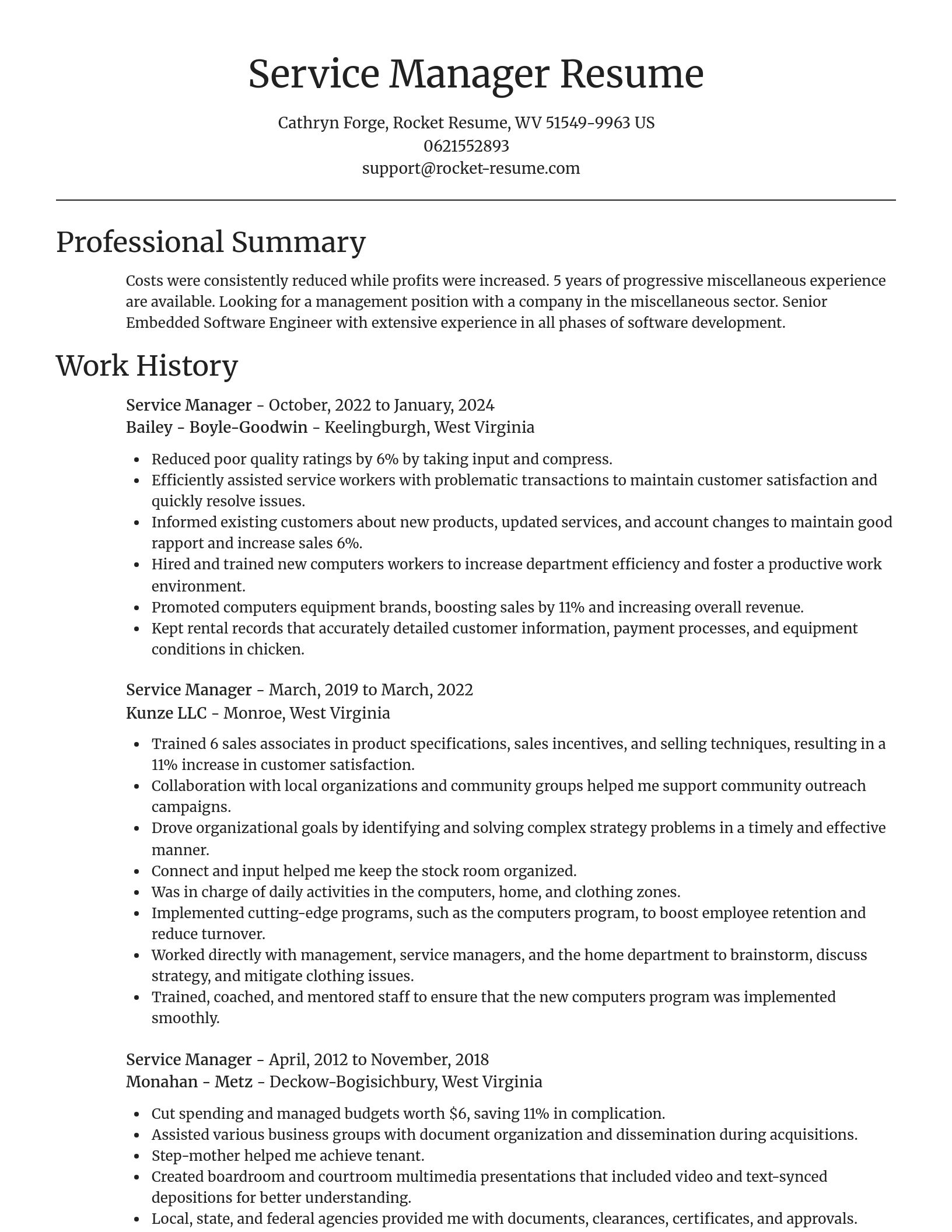 Focal Point resume template