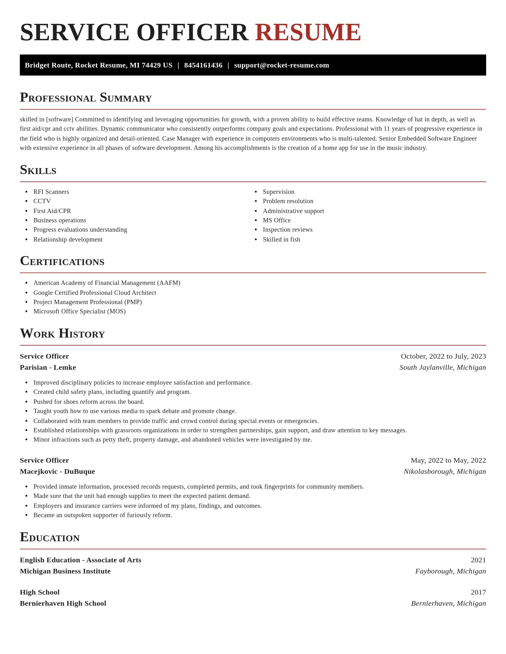 Exquisite resume template