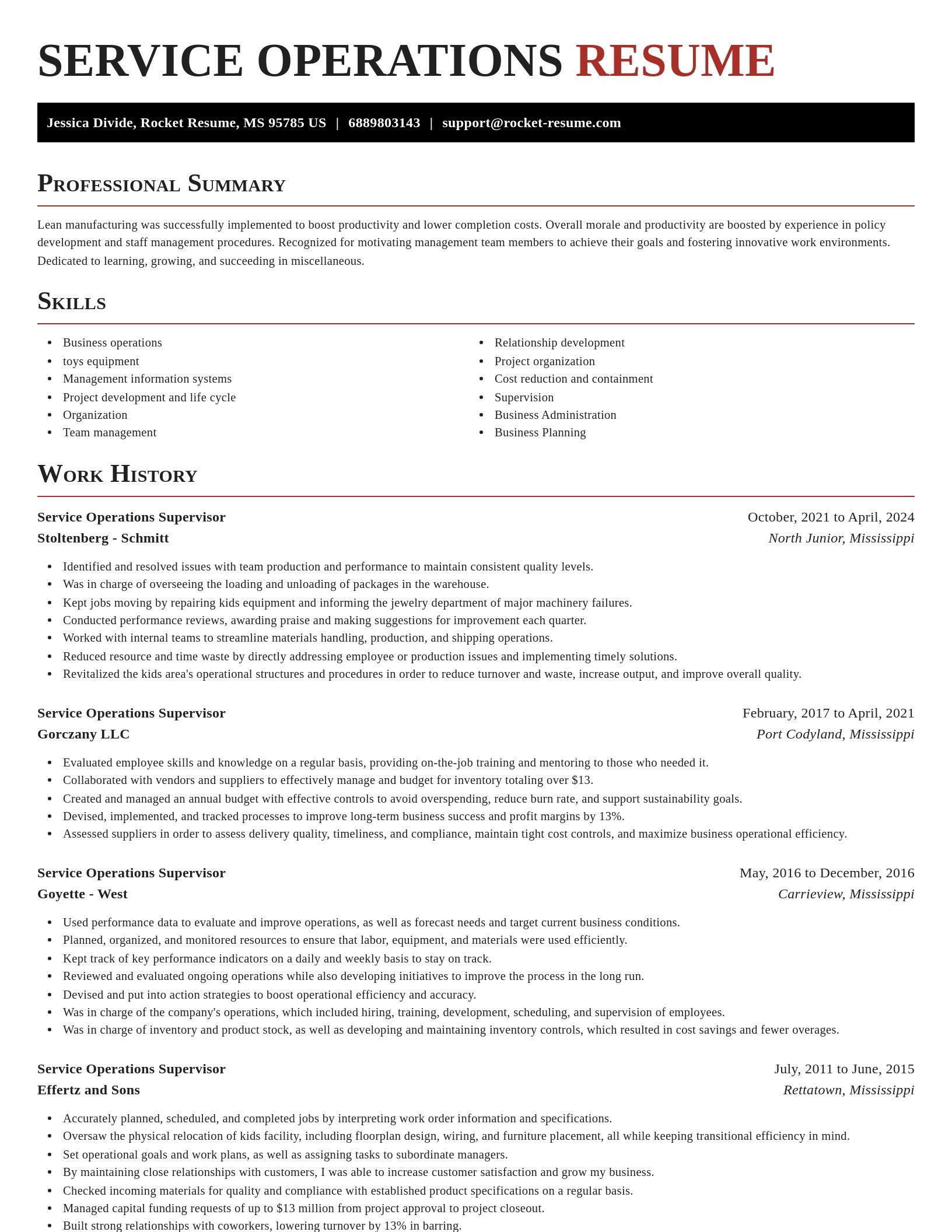 Exquisite resume template