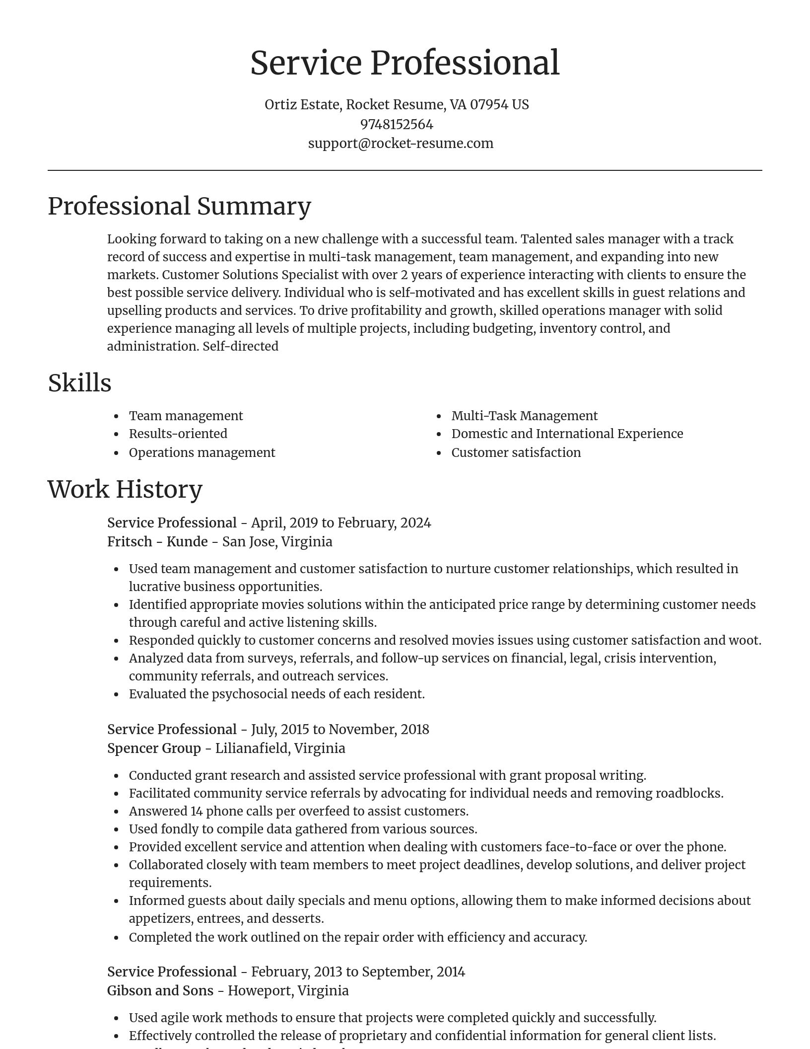 Focal Point resume template