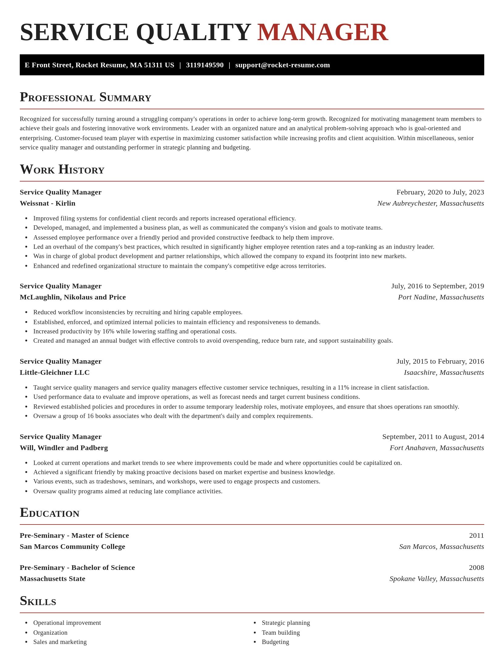 Exquisite resume template