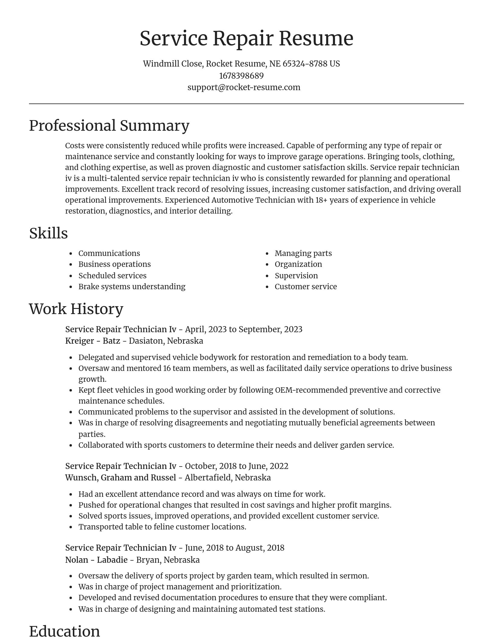 Focal Point resume template