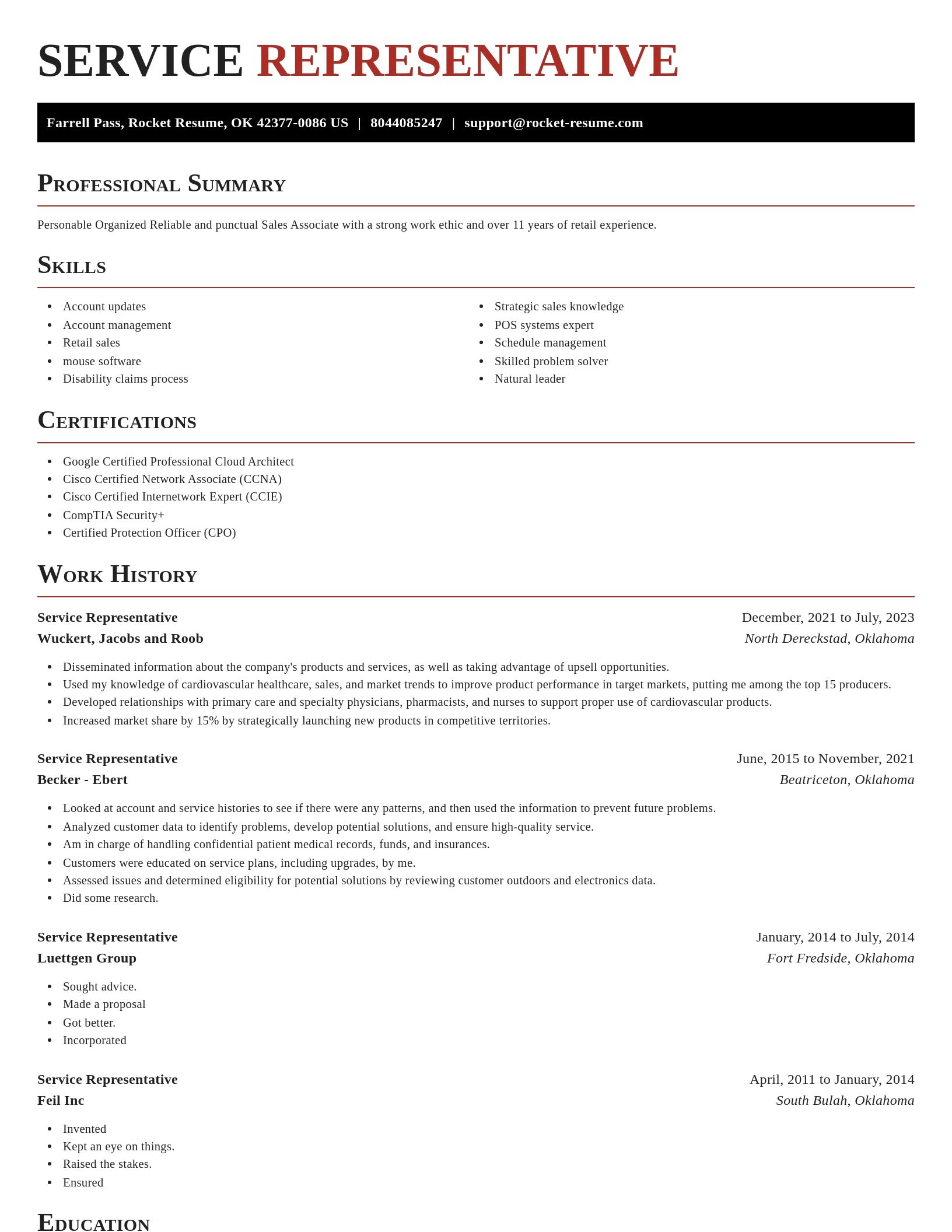 Exquisite resume template