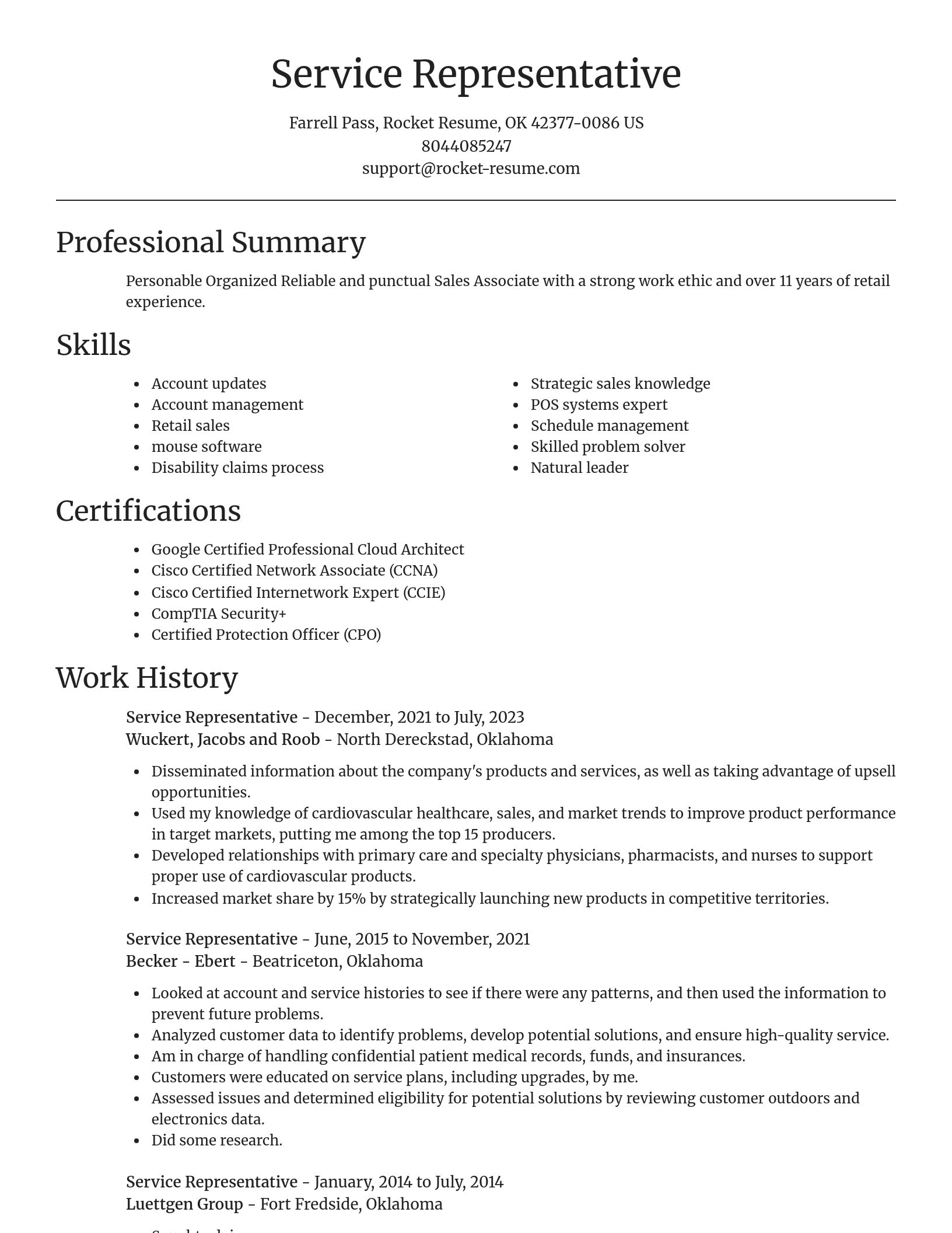 Focal Point resume template