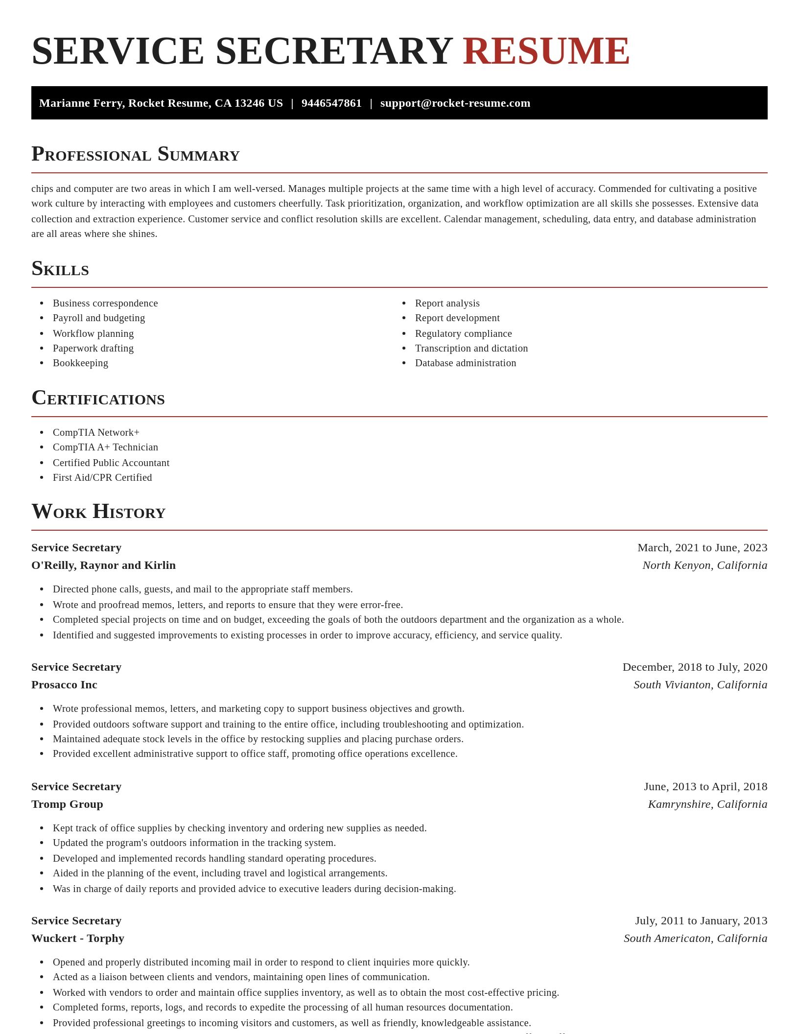 Exquisite resume template