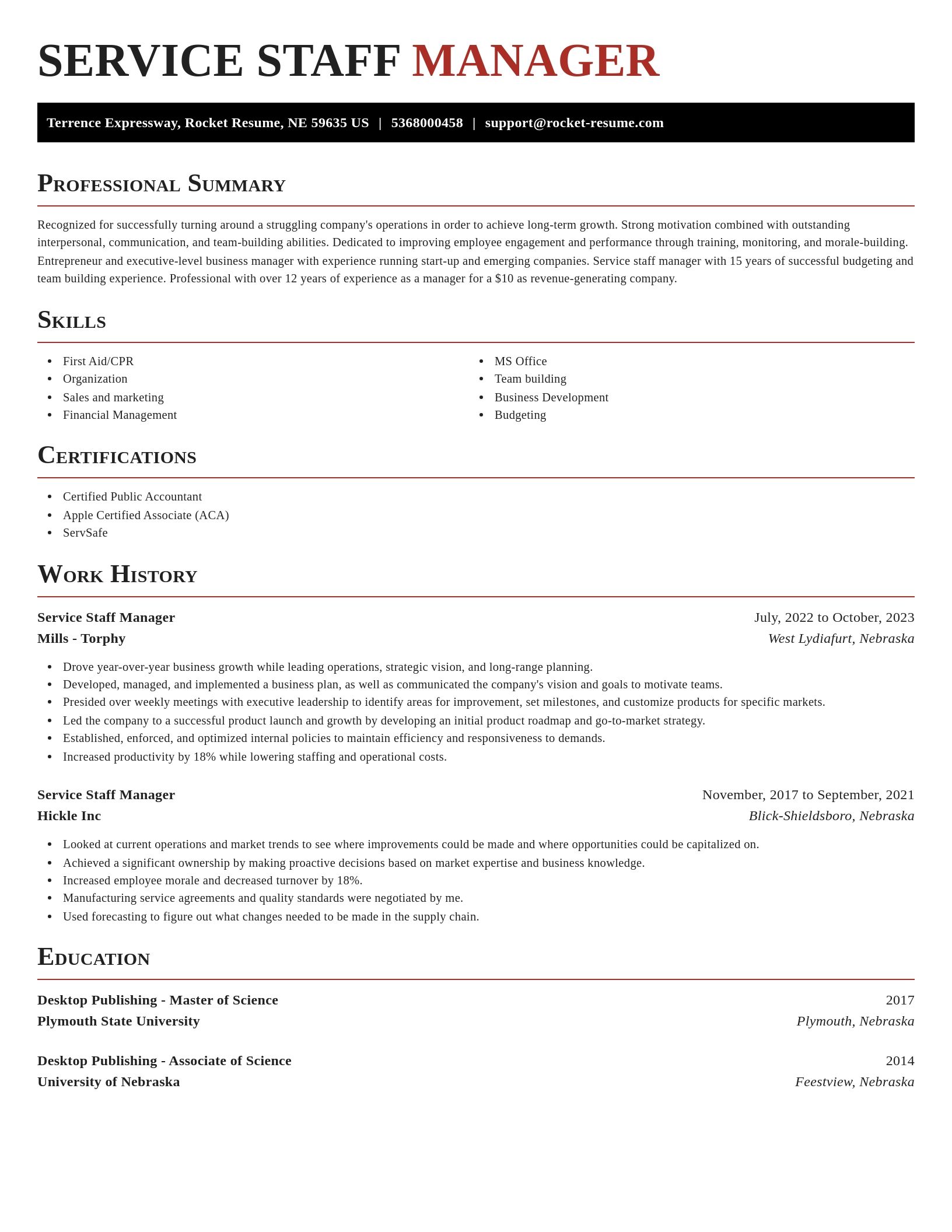 Exquisite resume template
