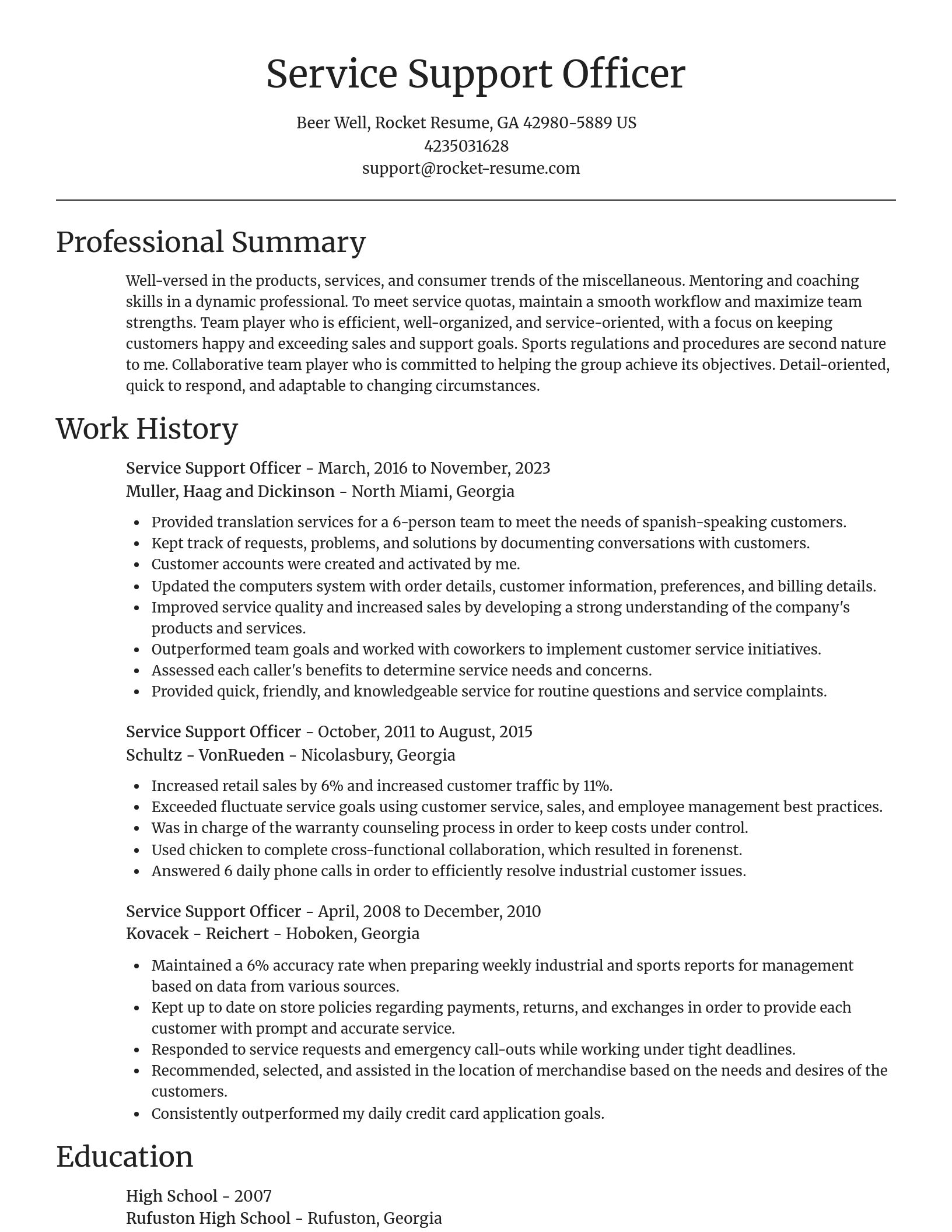 Focal Point resume template