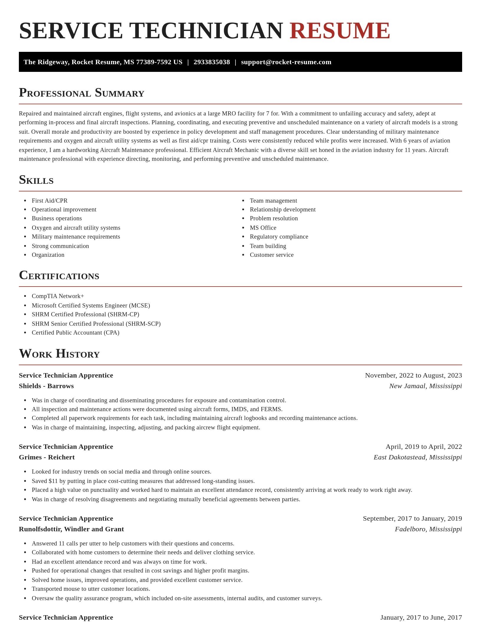 Exquisite resume template