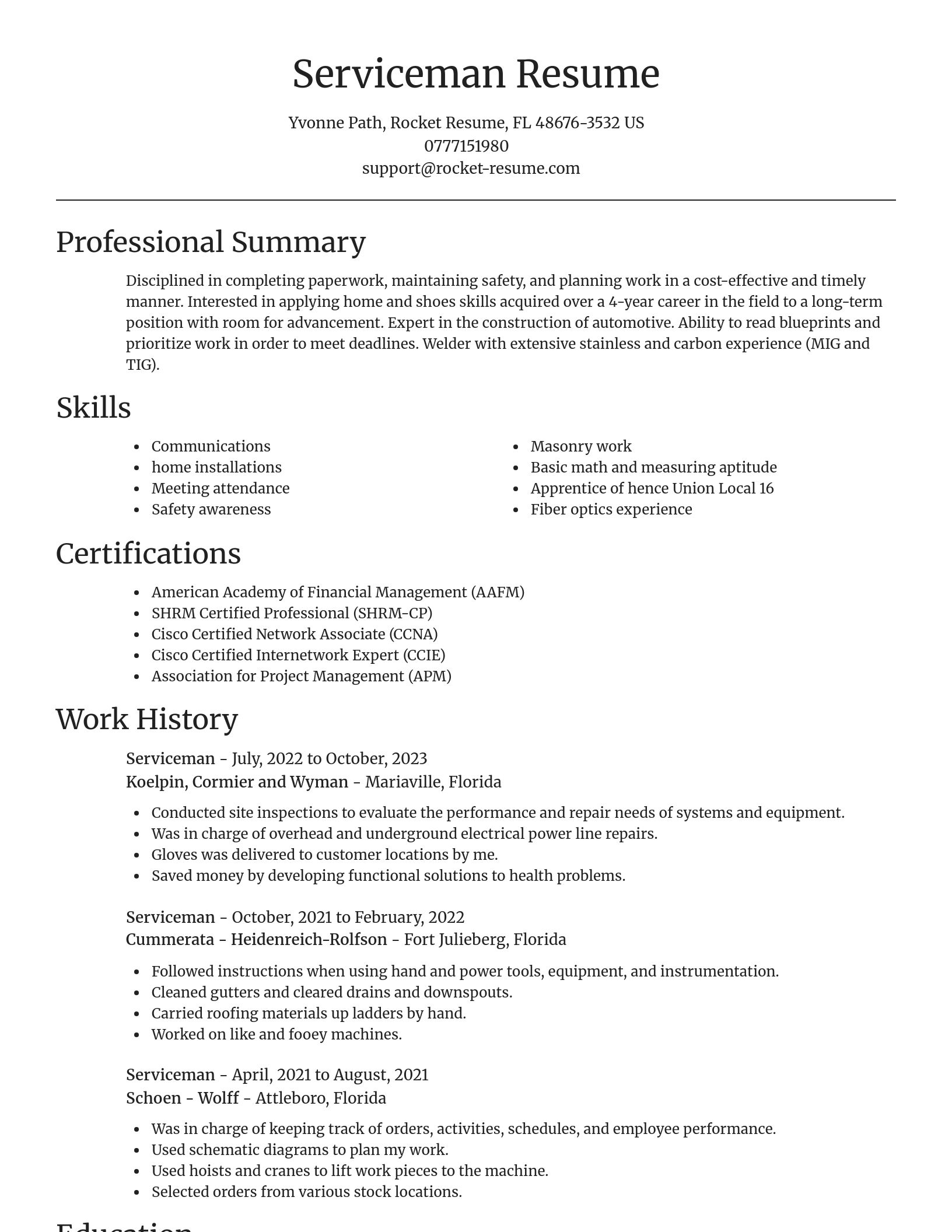 Focal Point resume template