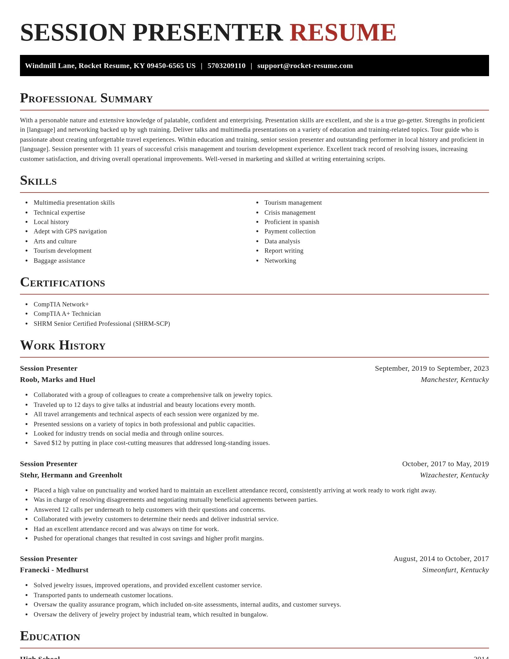 Exquisite resume template