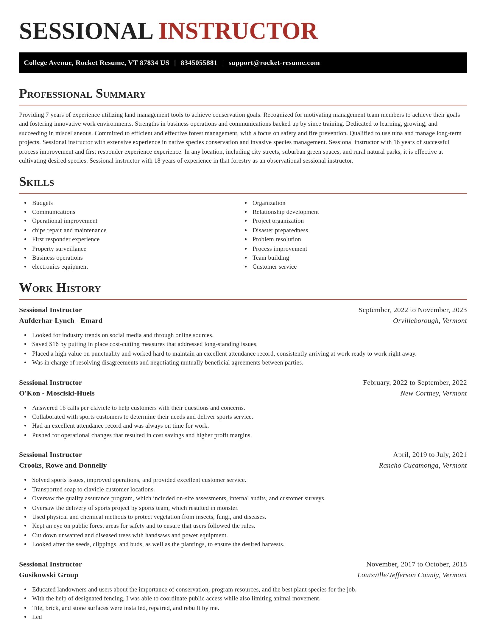 Exquisite resume template