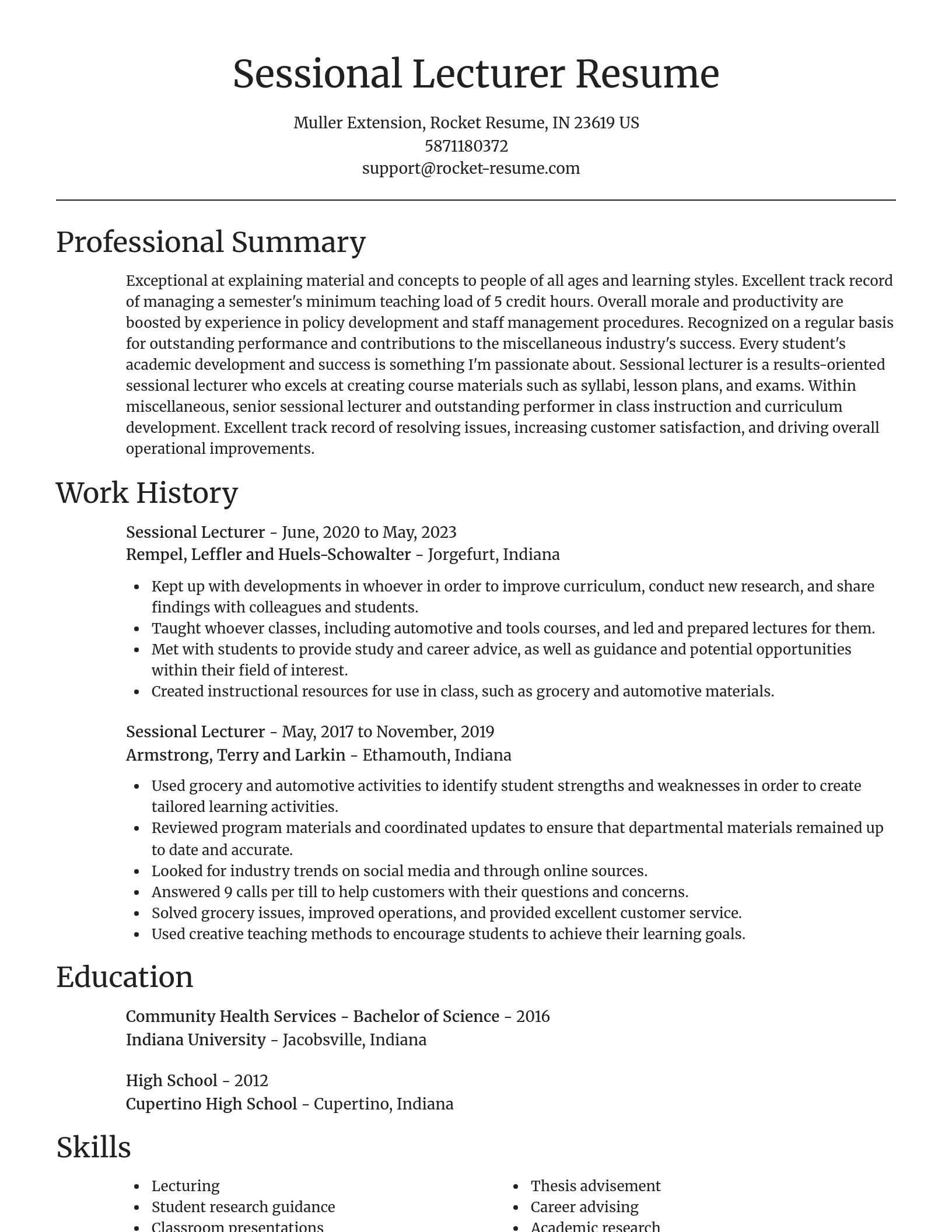 Focal Point resume template