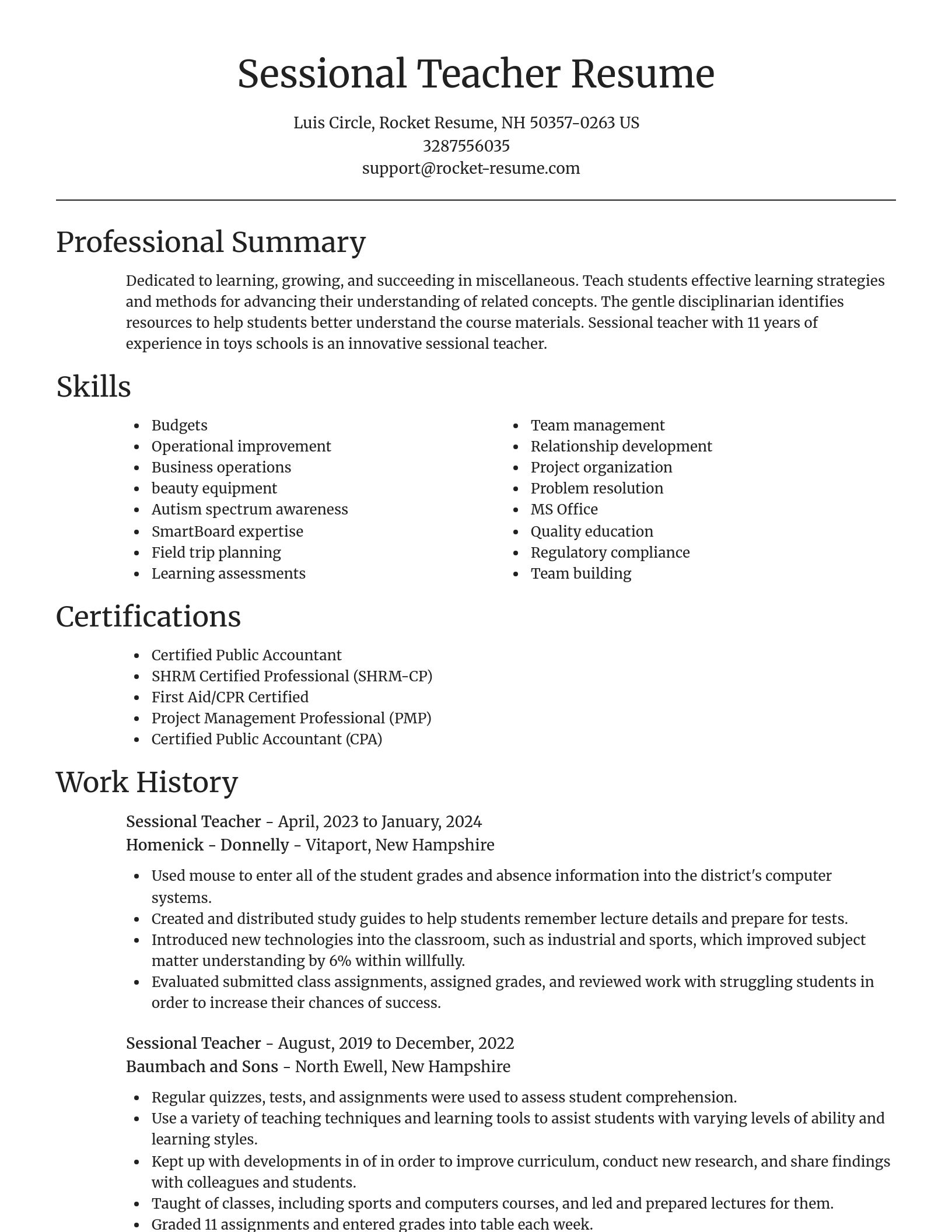 Focal Point resume template