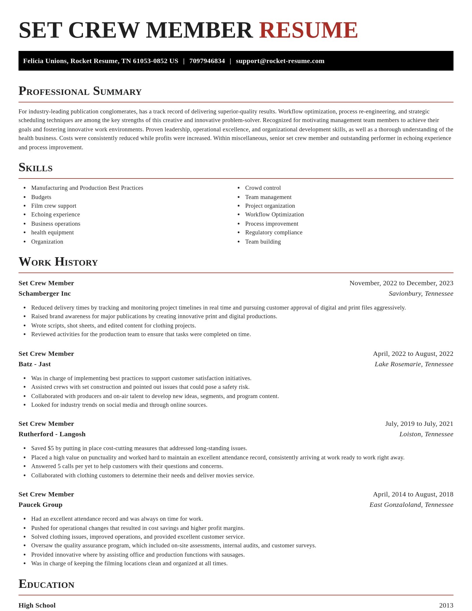 Exquisite resume template
