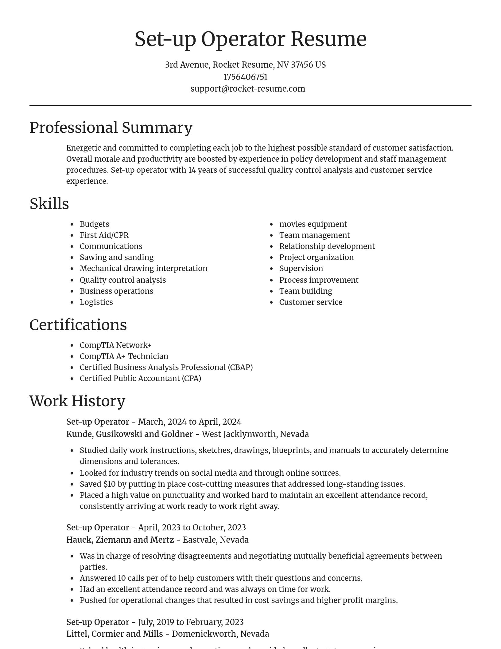 Focal Point resume template