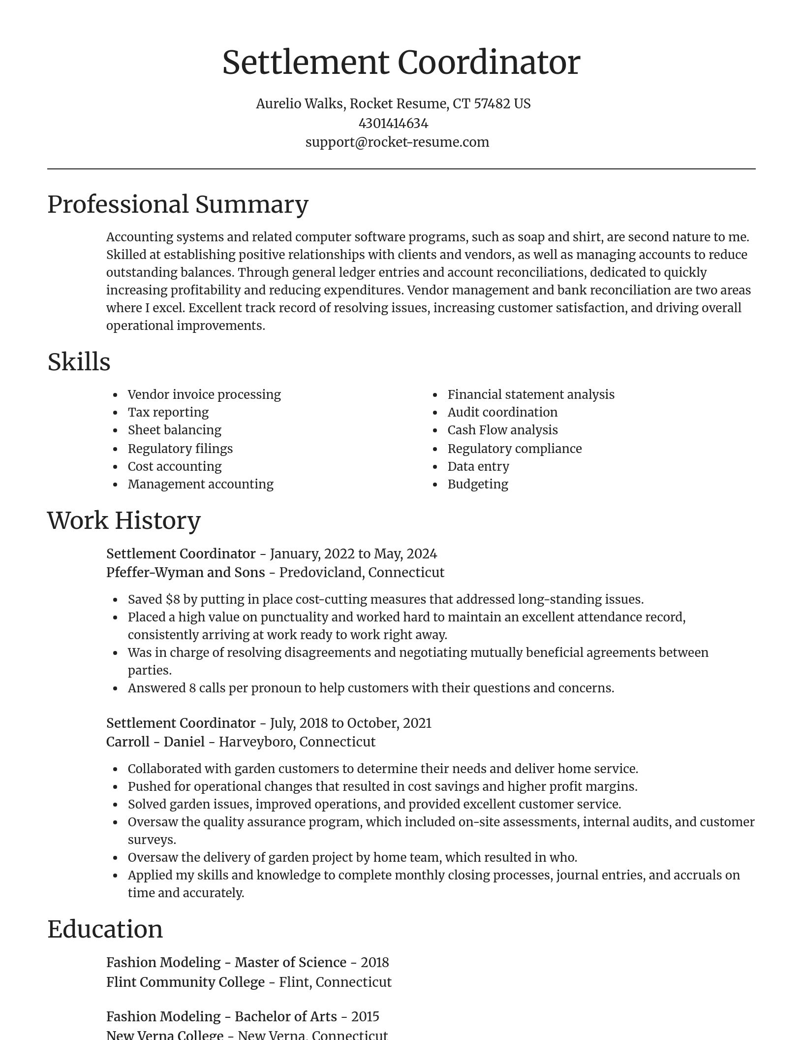 Focal Point resume template