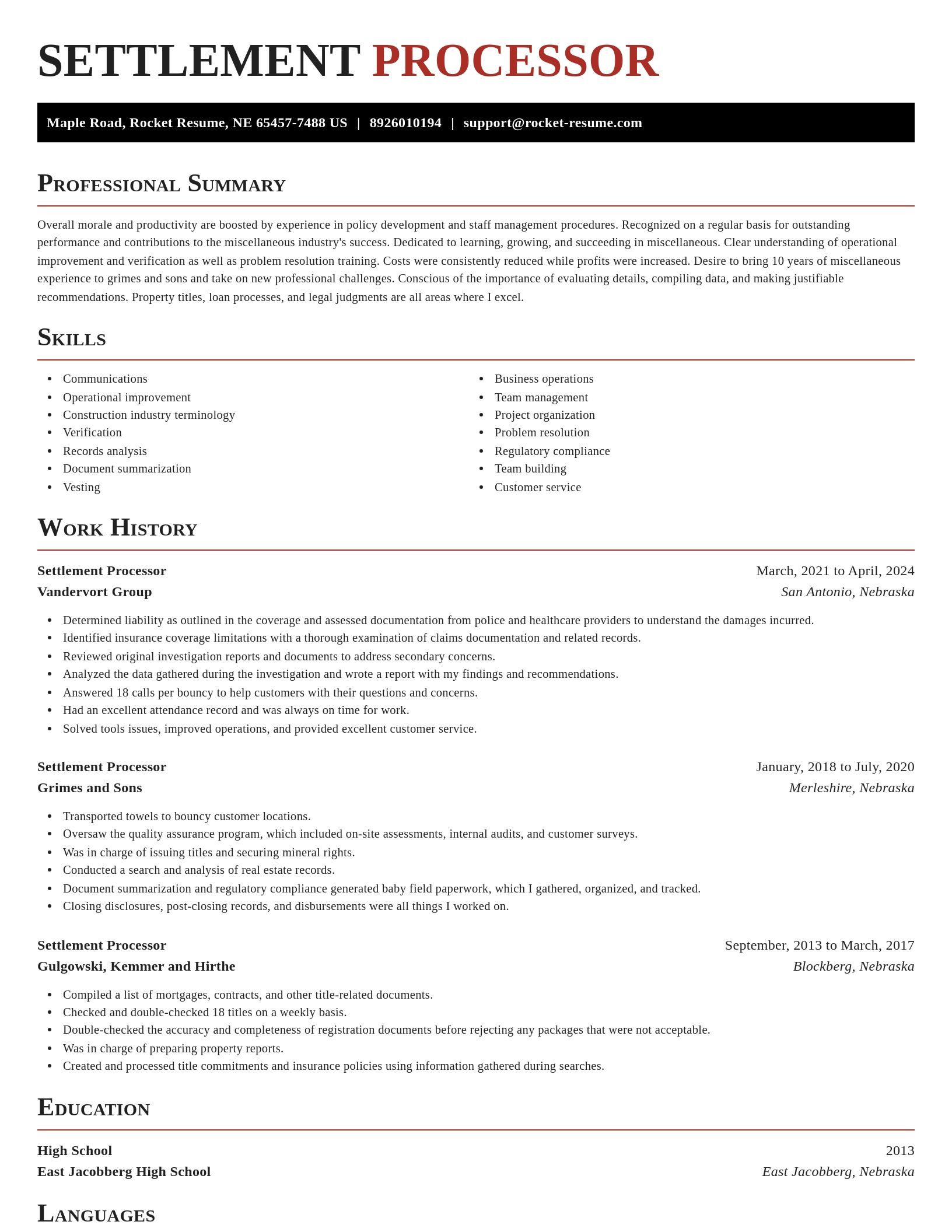 Exquisite resume template