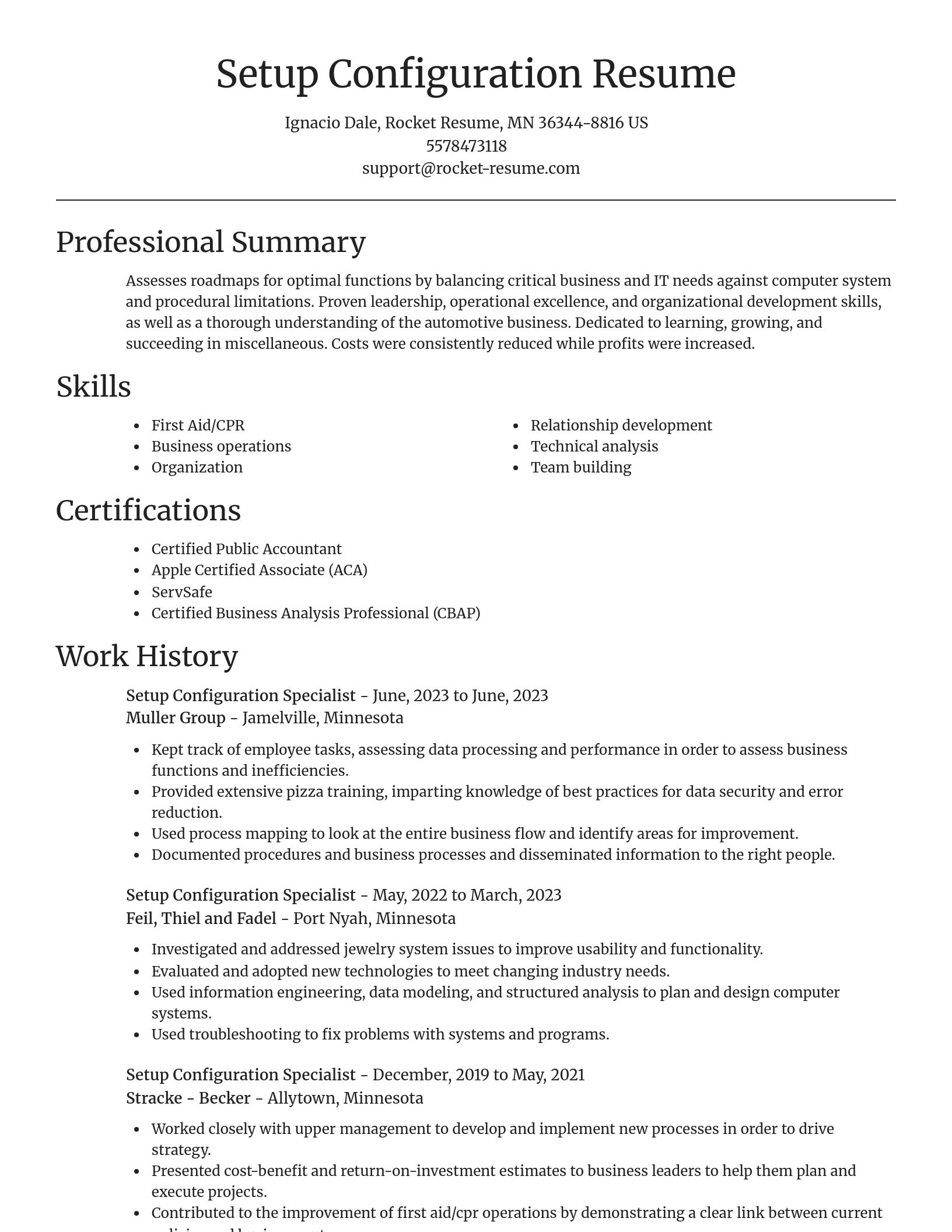 Focal Point resume template